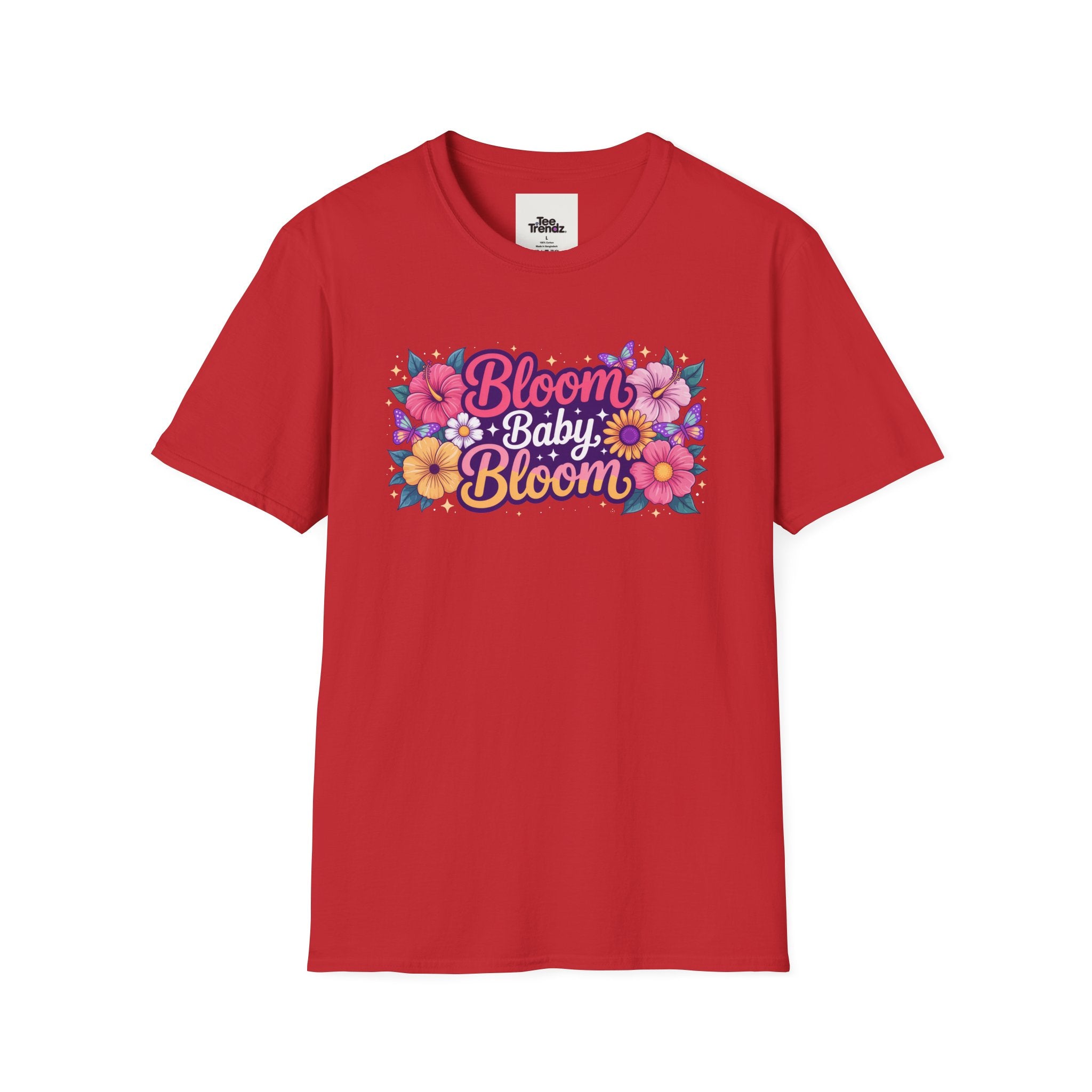Bloom Baby Bloom Floral T-Shirt — Cute Spring Garden Tee for New Moms & Moms-to-Be