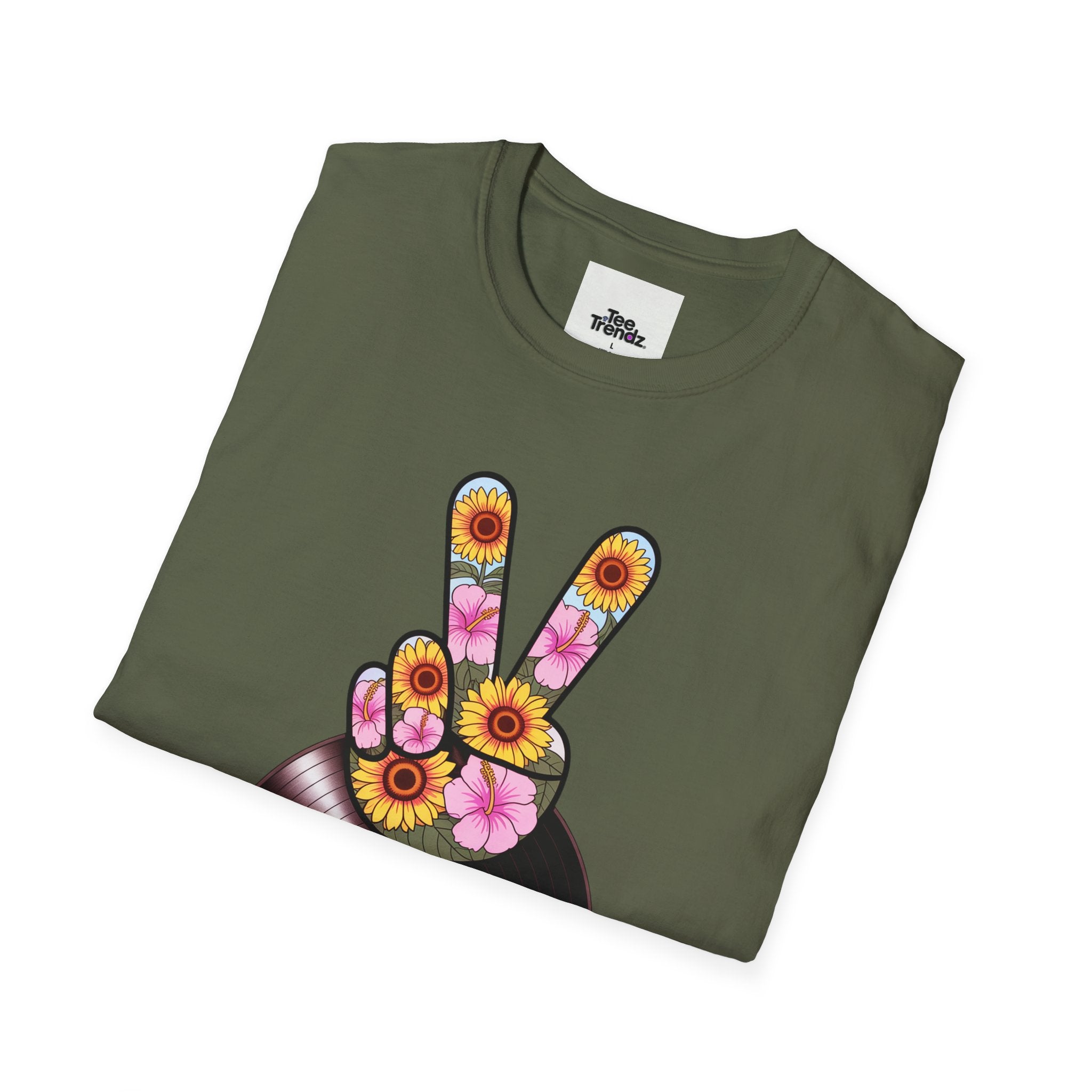 Nashville Summer Jams T‑Shirt — Retro Peace Sign Vinyl Concert Tee