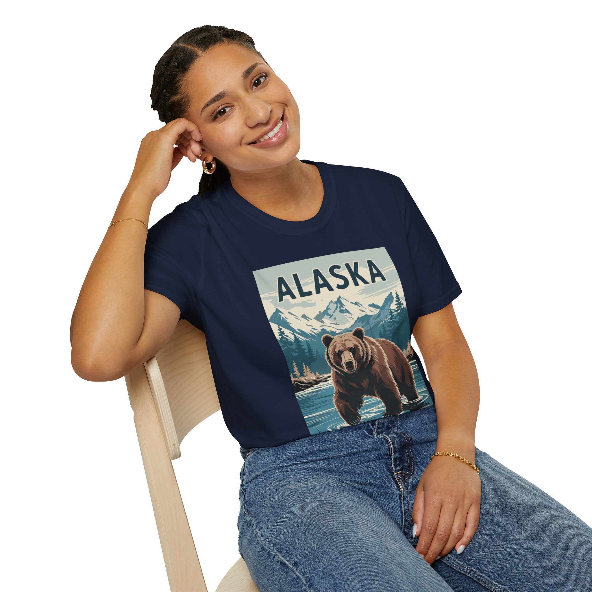 Alaska Bear T-Shirt — Vintage Mountain Wildlife Tee