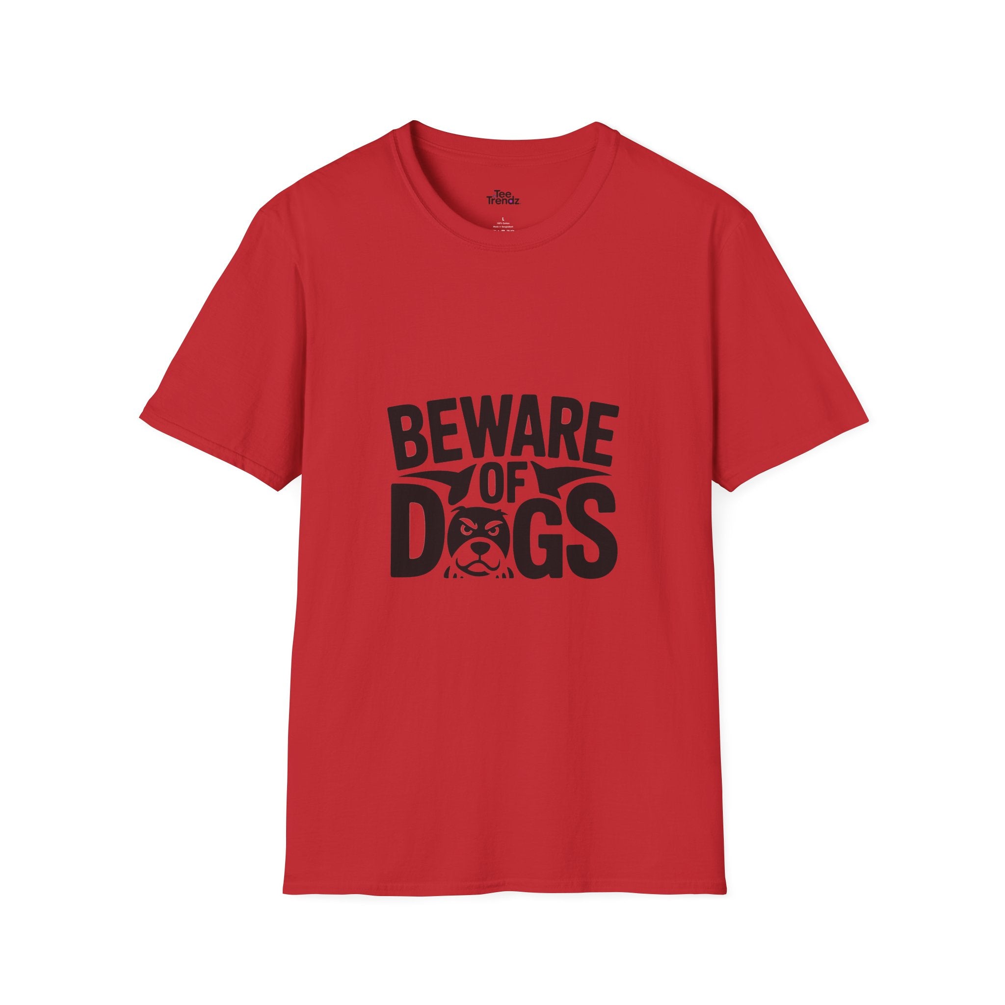 Beware of Dogs T-Shirt — Funny Bulldog Graphic Tee for Dog Lovers