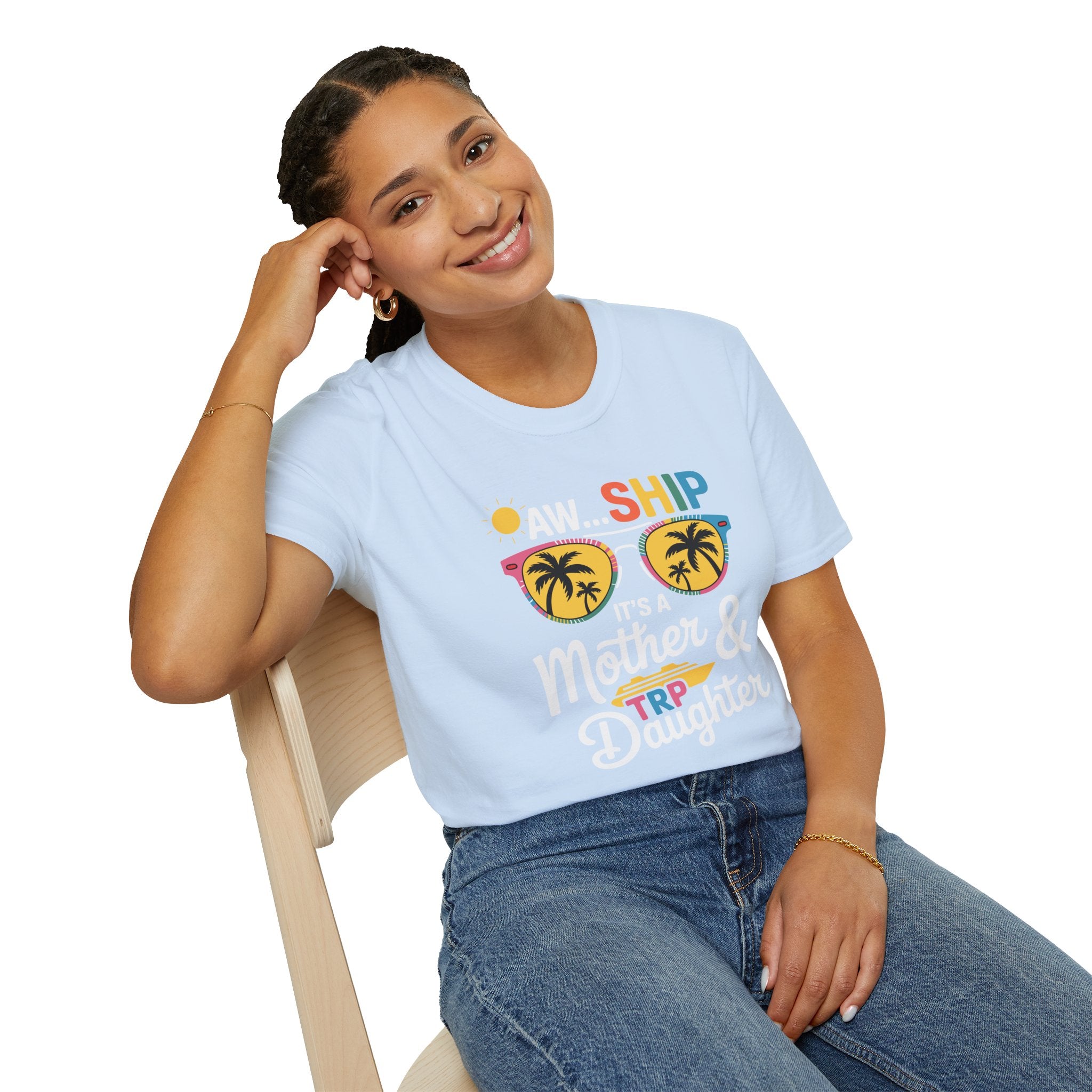Mother & Daughter Trip T-Shirt – "Aw...Ship" Tropical Sunglasses Vacation Tee