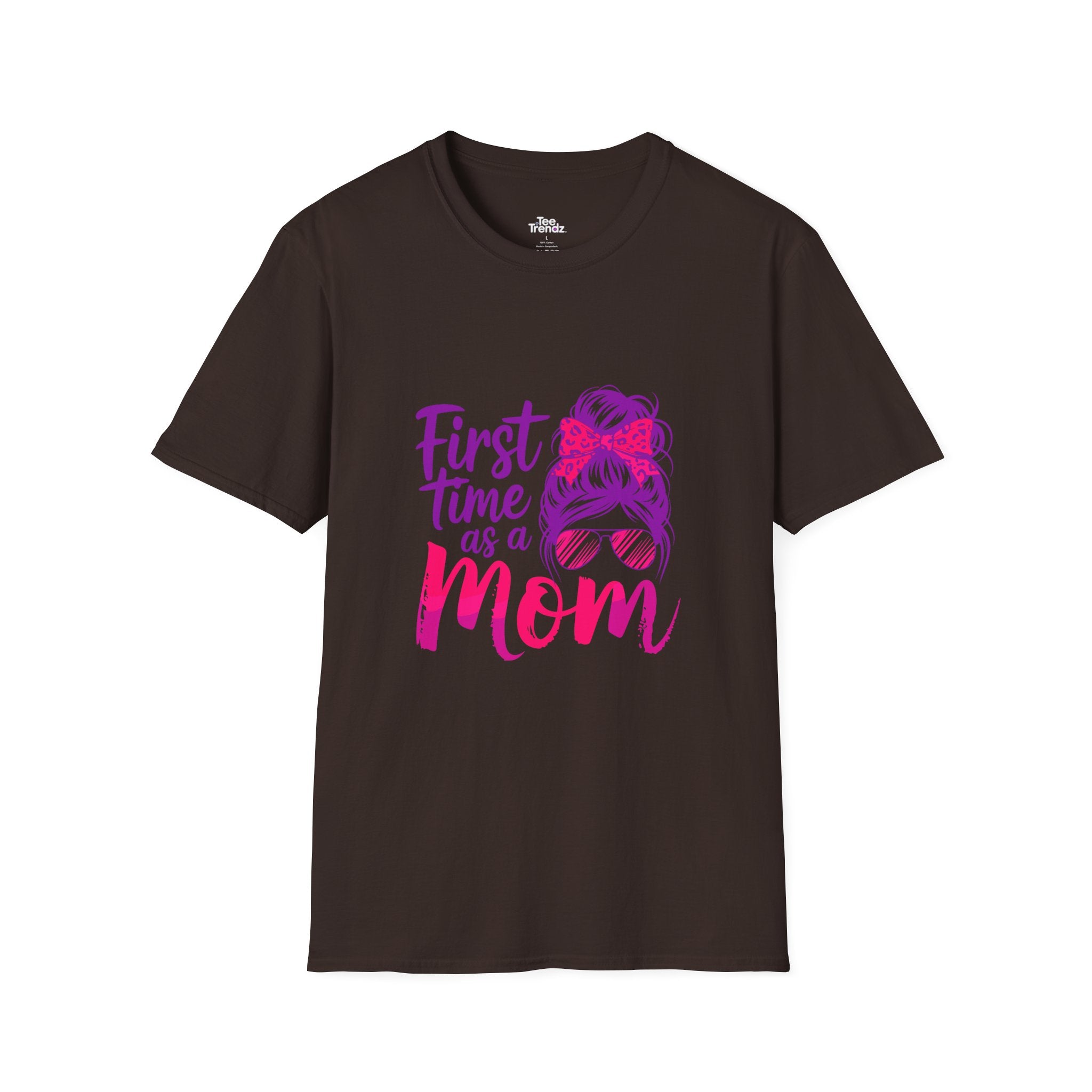 First Time as a Mom T-Shirt — New Mom Gift, Cute Mom Life Tee