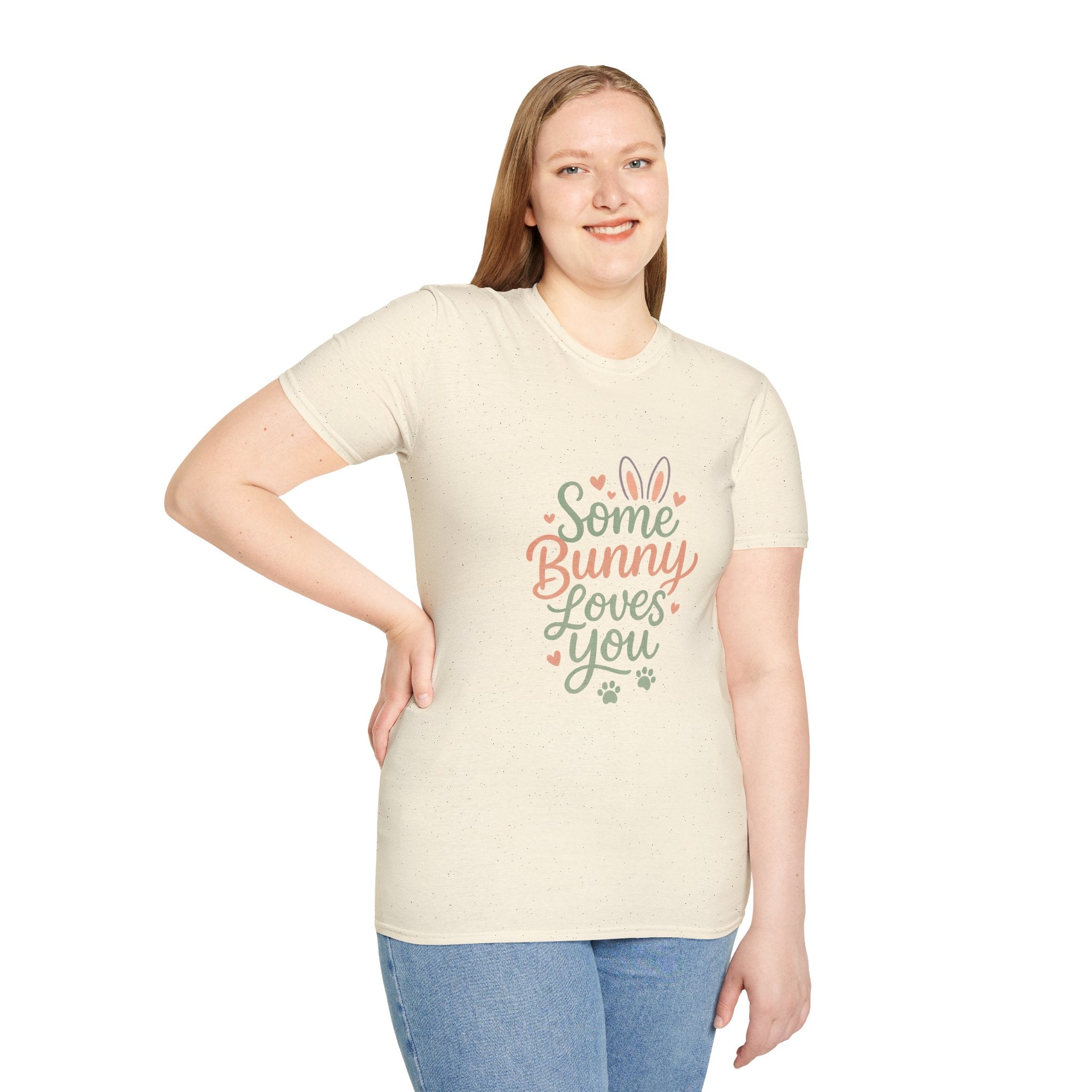 Some Bunny Loves You T-Shirt — Cute Easter Bunny Paw Print Tee