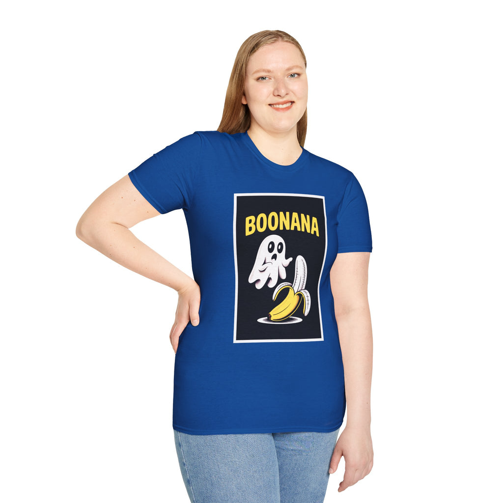 Boonana Ghost Banana Graphic T-Shirt — Funny Halloween Fruit Tee