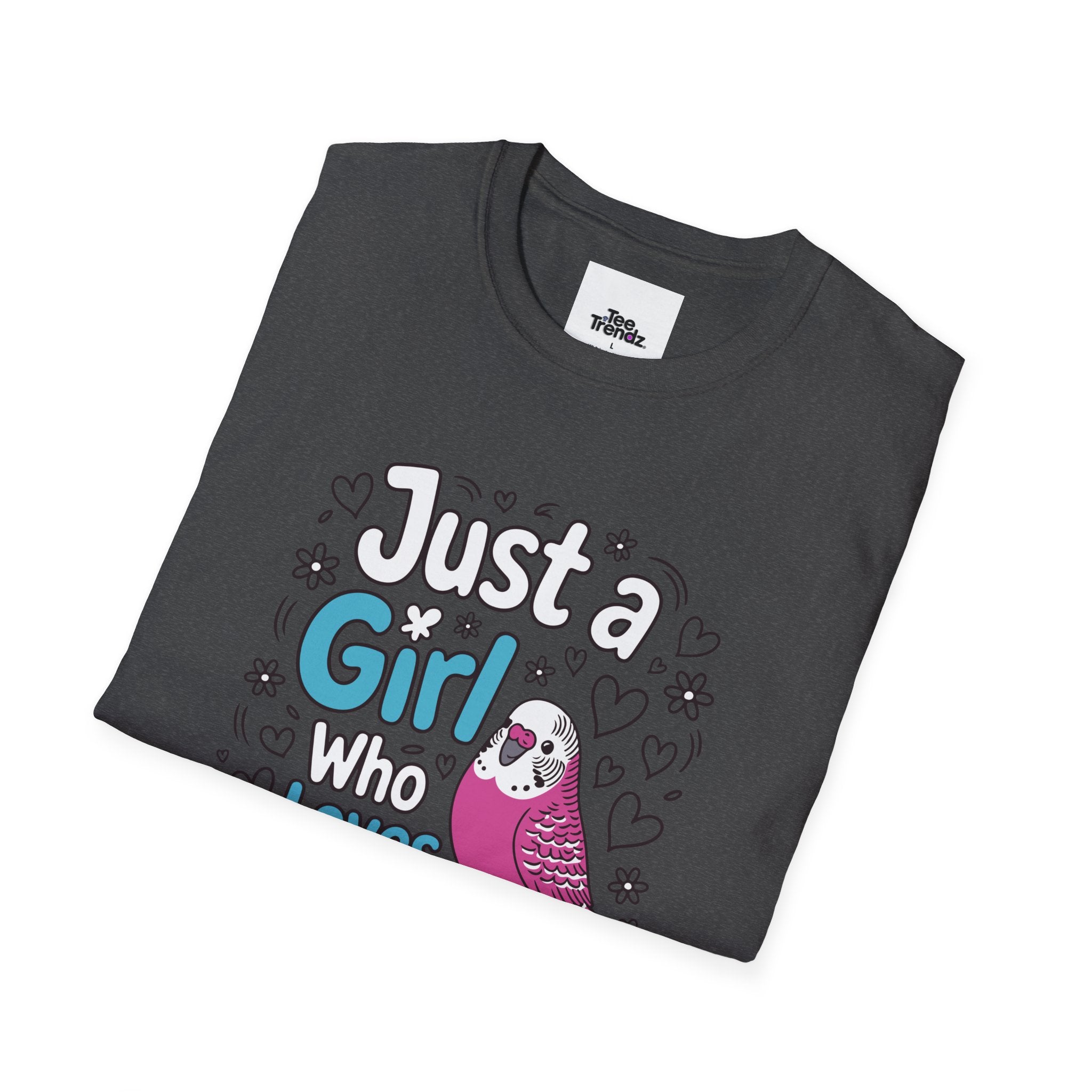 Just a Girl Who Loves Budgies T-Shirt – Cute Budgie Parakeet Tee for Bird Lovers