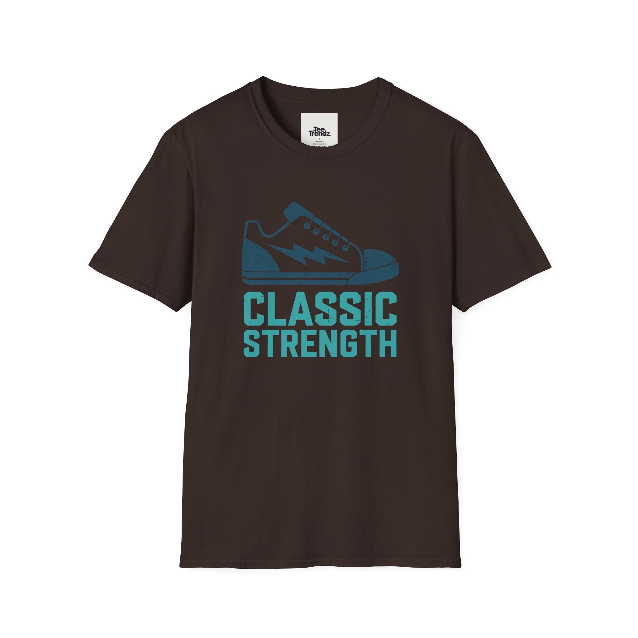 Classic Strength Sneaker T-Shirt — Retro Athletic Tee with 'Classic Strength' Design