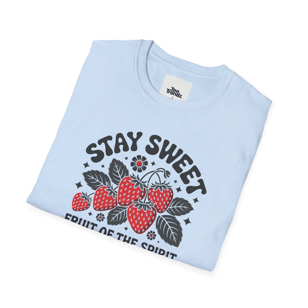 Stay Sweet Fruit of the Spirit T-Shirt — Strawberry Faith Graphic Tee