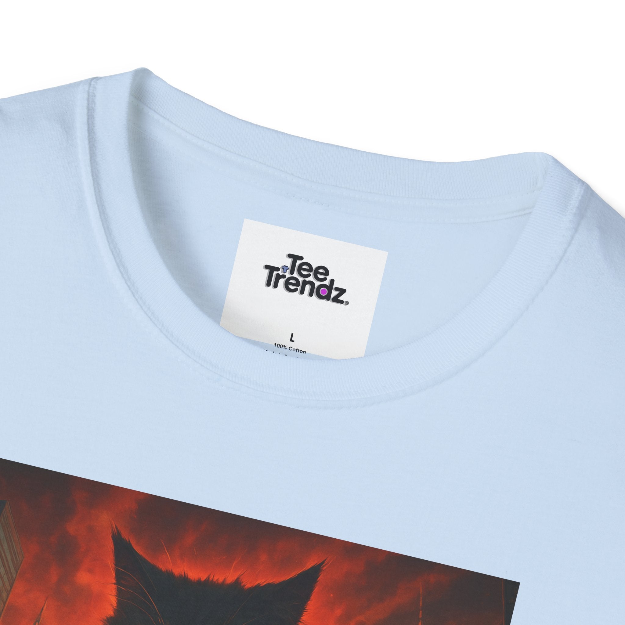 Demon Night T-Shirt — Fiery Monster Illustration Tee
