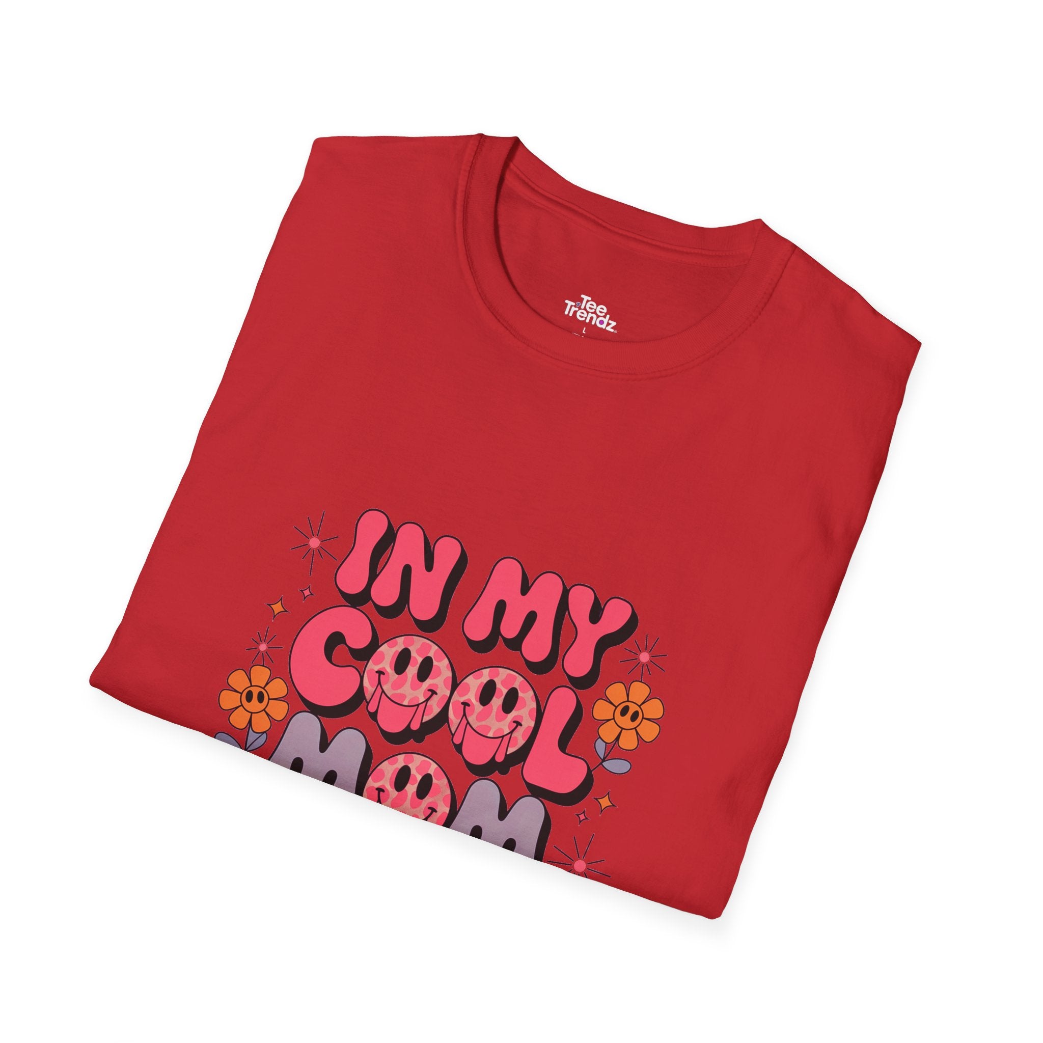 T-Shirt — "In My Cool Mom Era" Retro Floral Graphic Tee