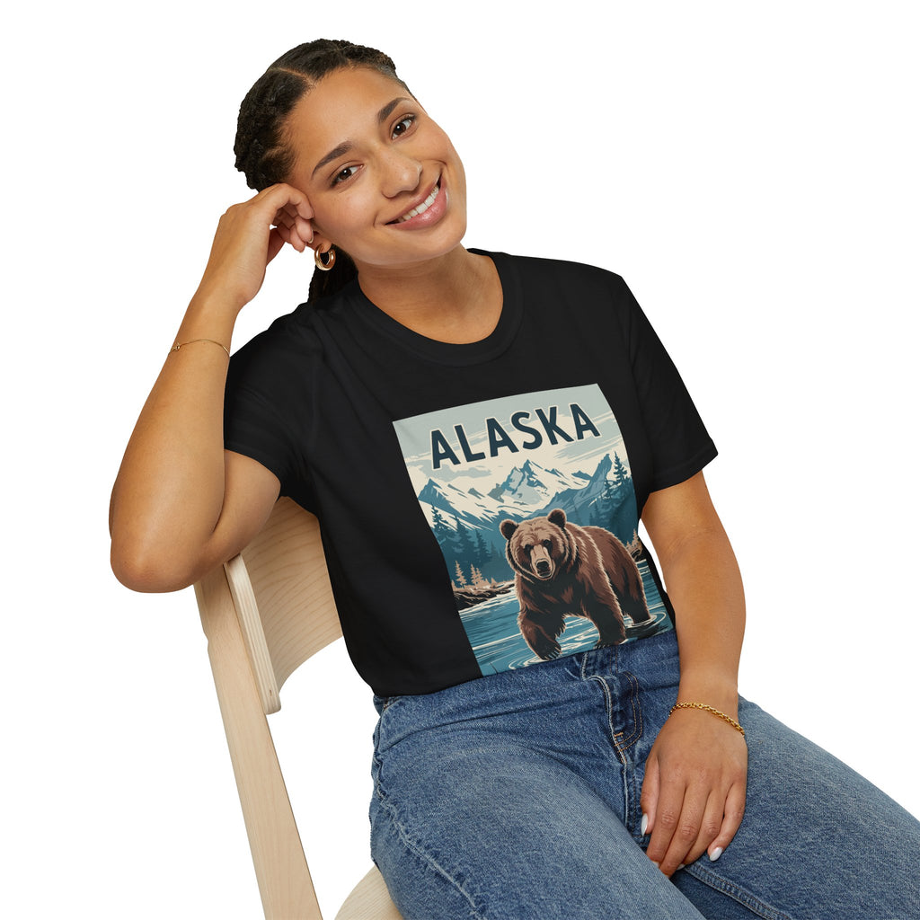 Alaska Bear T-Shirt — Vintage Mountain Wildlife Tee
