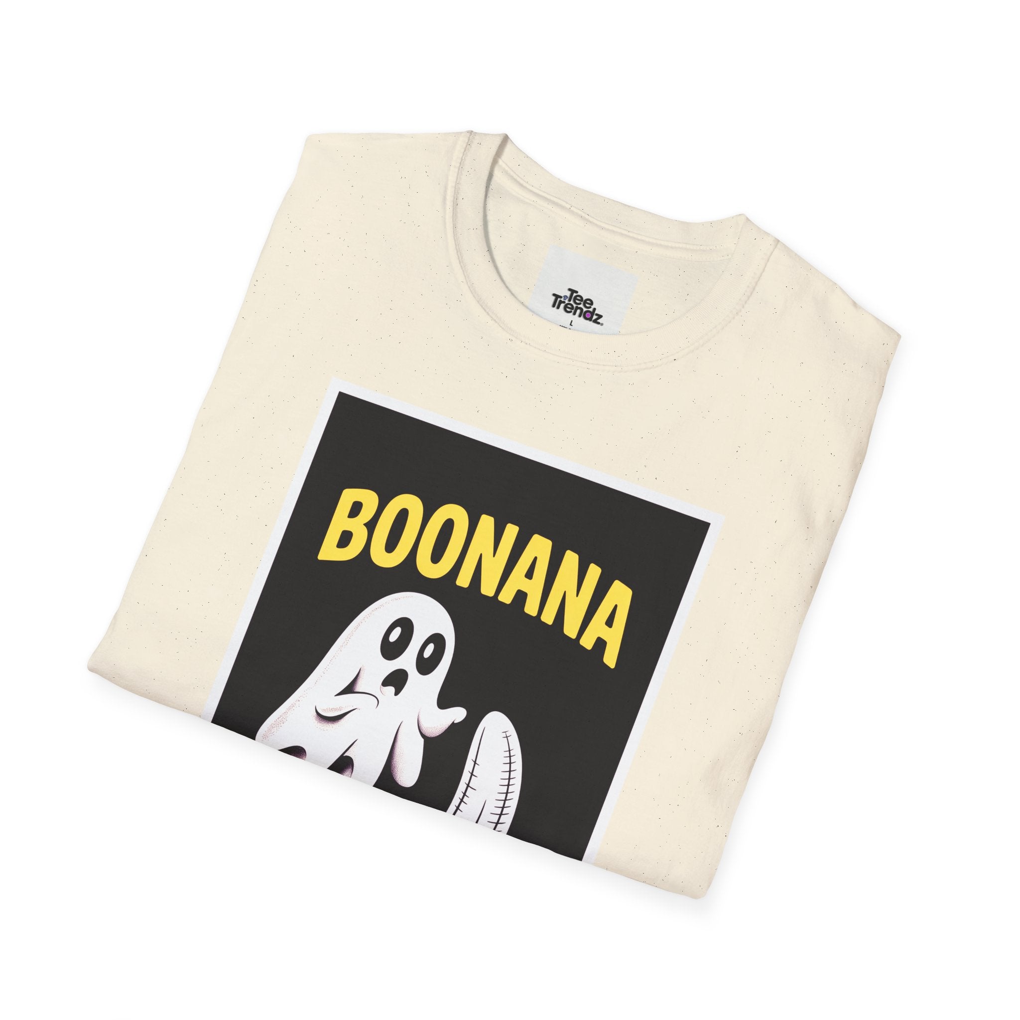 Boonana Ghost Banana Graphic T-Shirt — Funny Halloween Fruit Tee