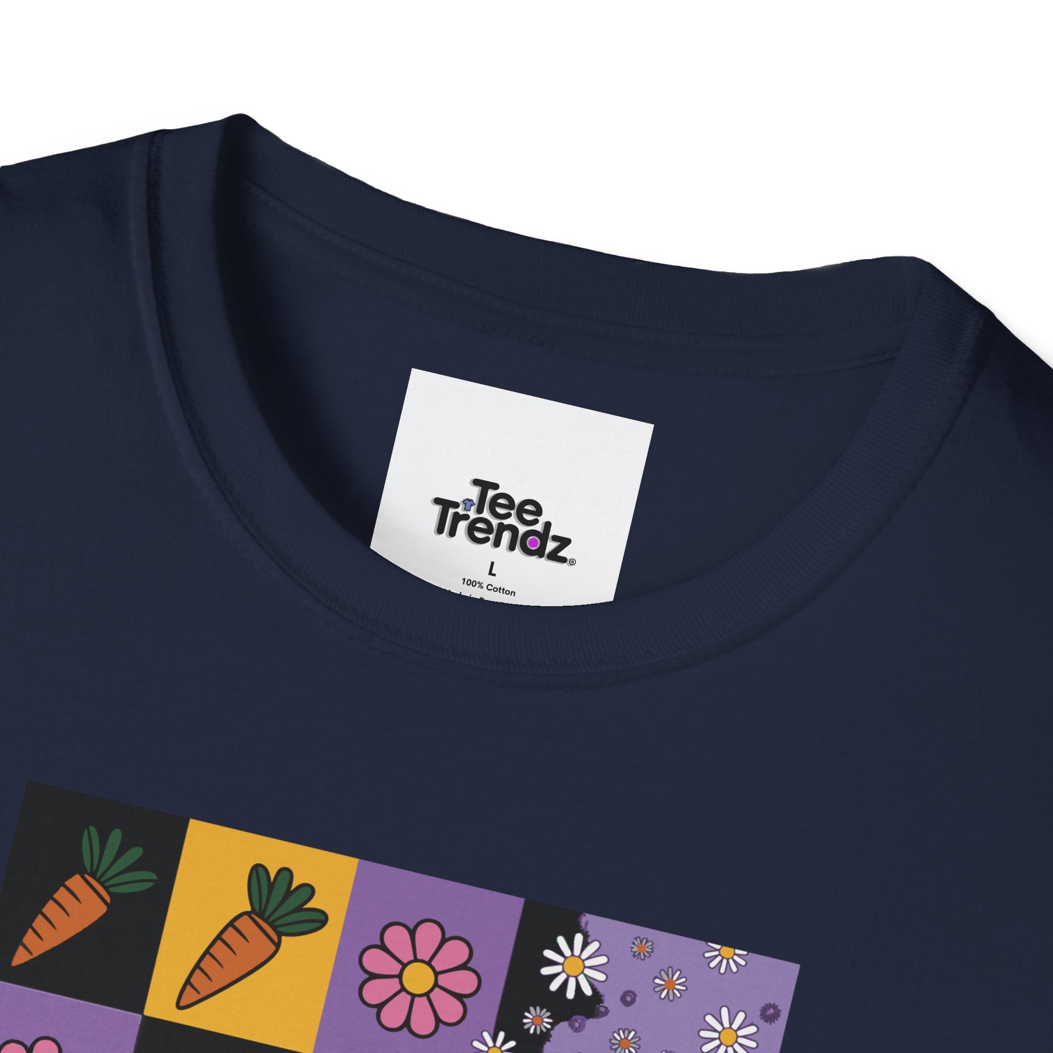 Easter Purple Bunny Art T-Shirt
