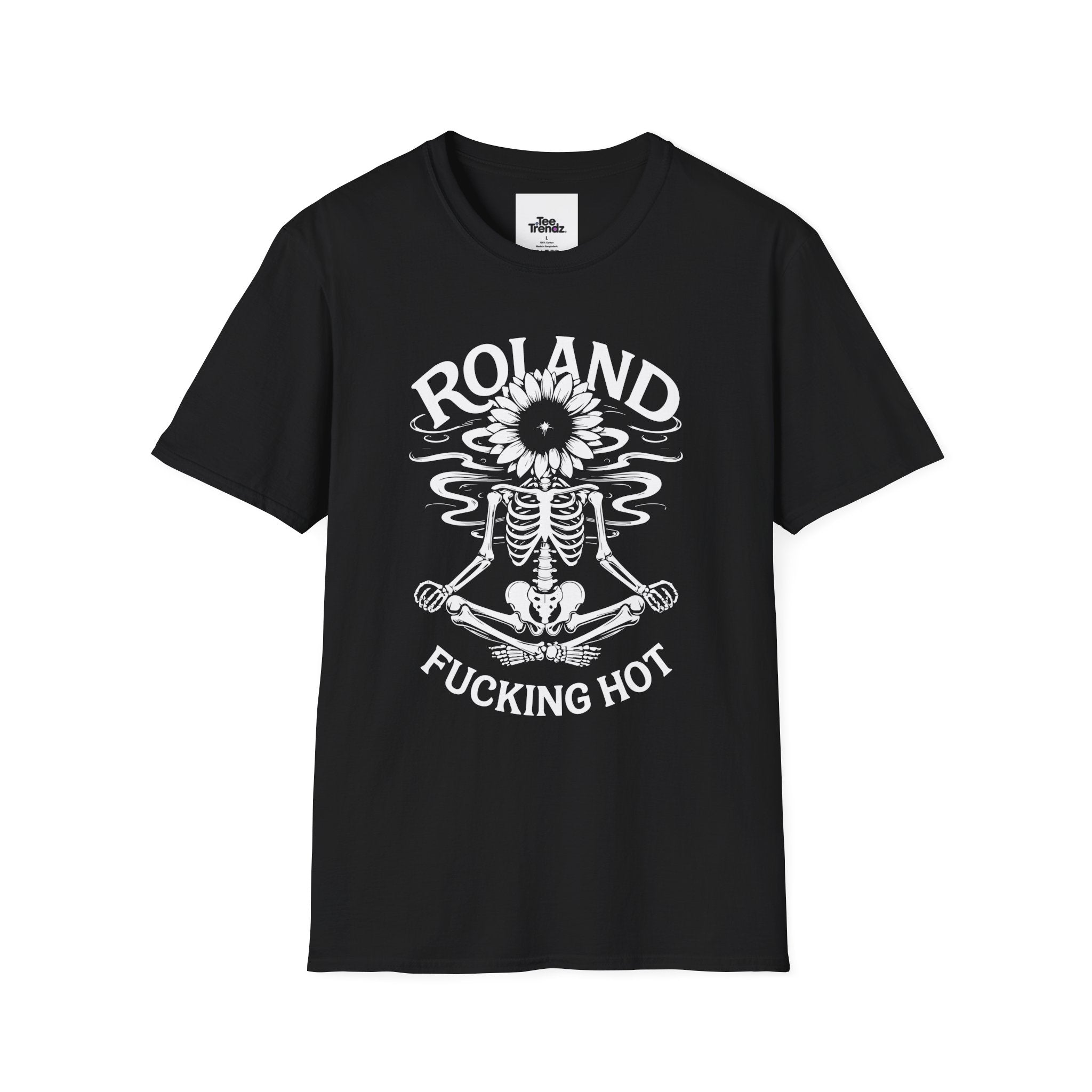 Roland “Fucking Hot” Graphic T-Shirt — Skeleton Sunband Tee
