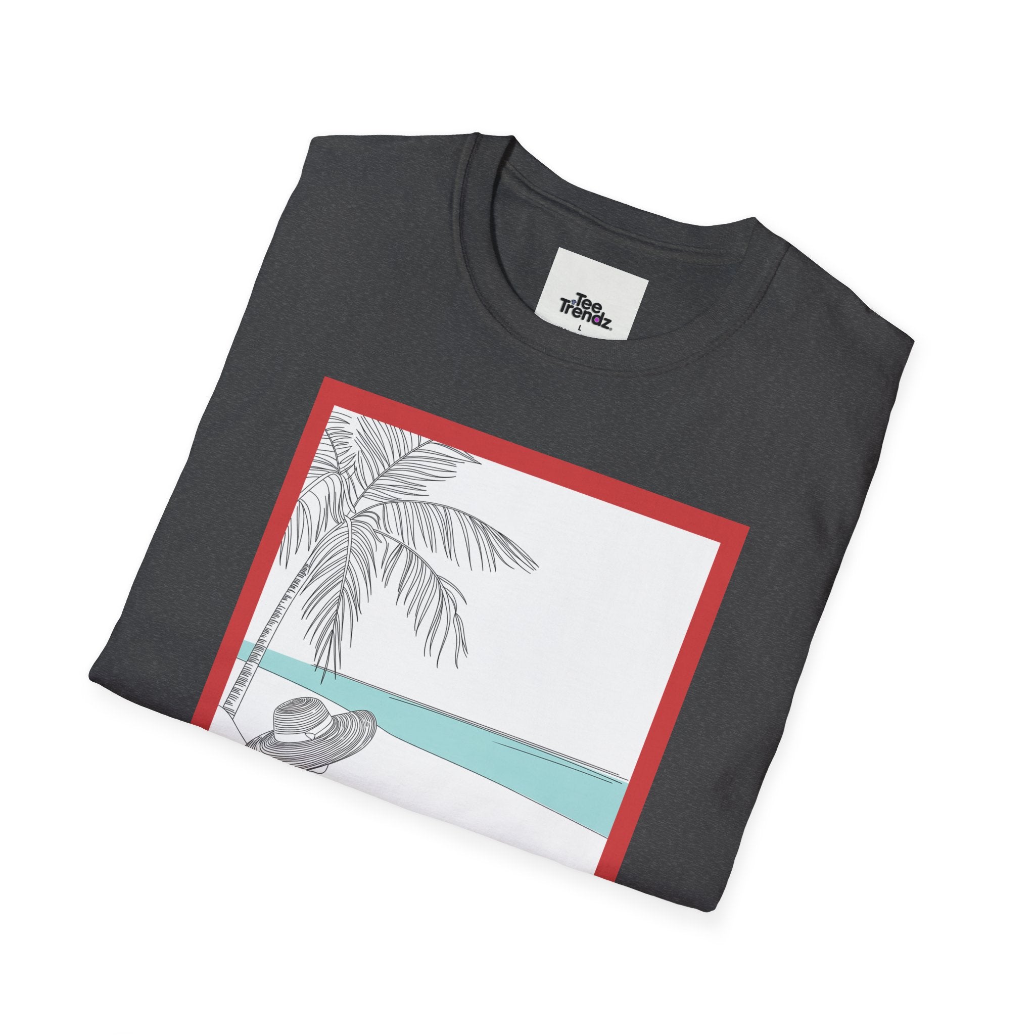Summer Beach Graphic T-Shirt — 'SUMMER' Retro Palm & Relaxation Design