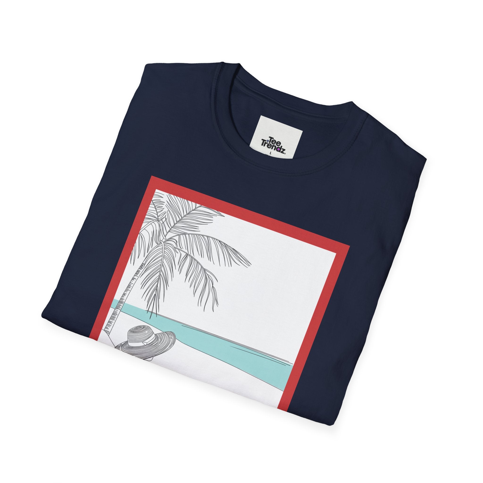 Summer Beach Graphic T-Shirt — 'SUMMER' Retro Palm & Relaxation Design