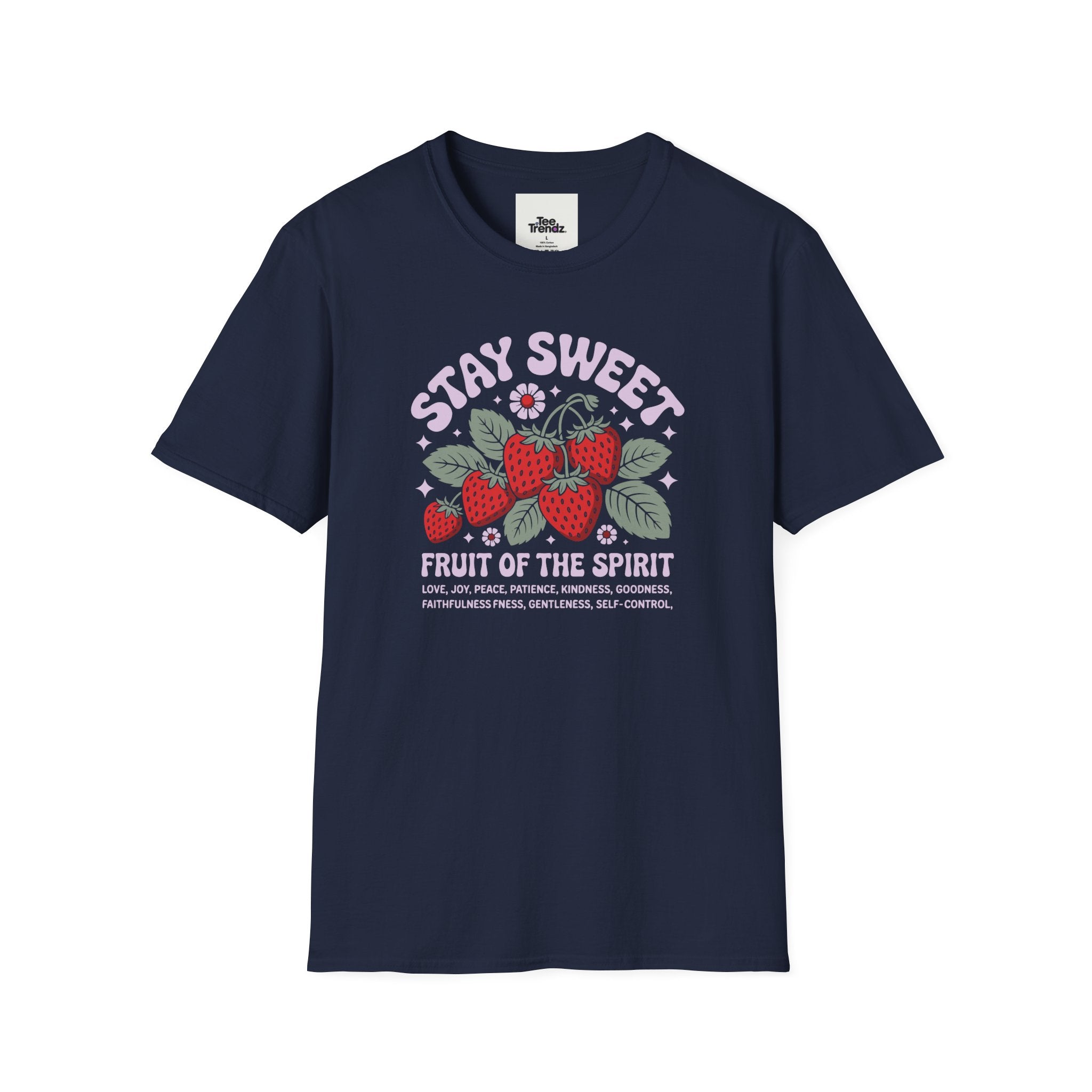 Stay Sweet Fruit of the Spirit T-Shirt — Strawberry Faith Graphic Tee