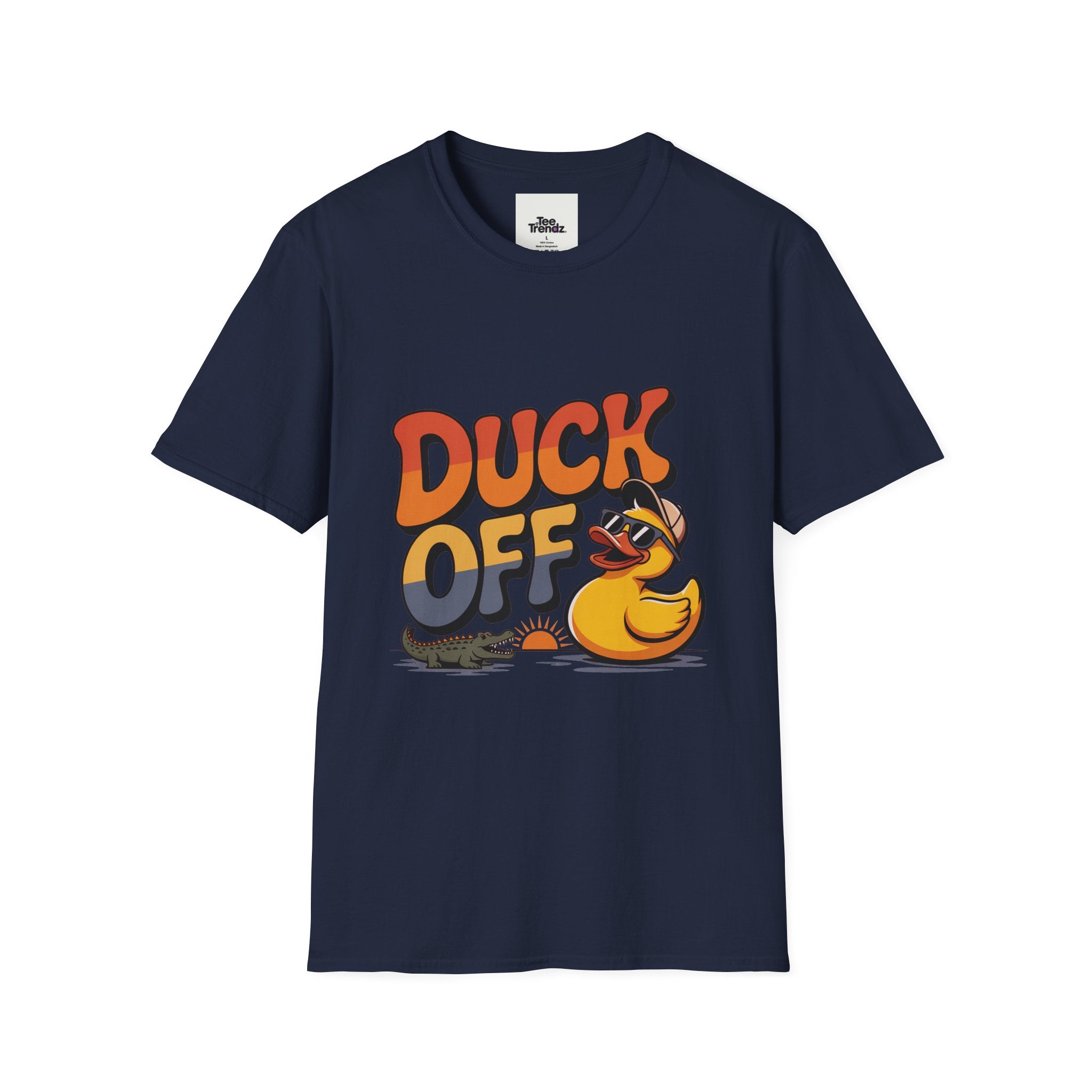 Duck Off Graphic T-Shirt — Funny Rubber Duck Cartoon Tee