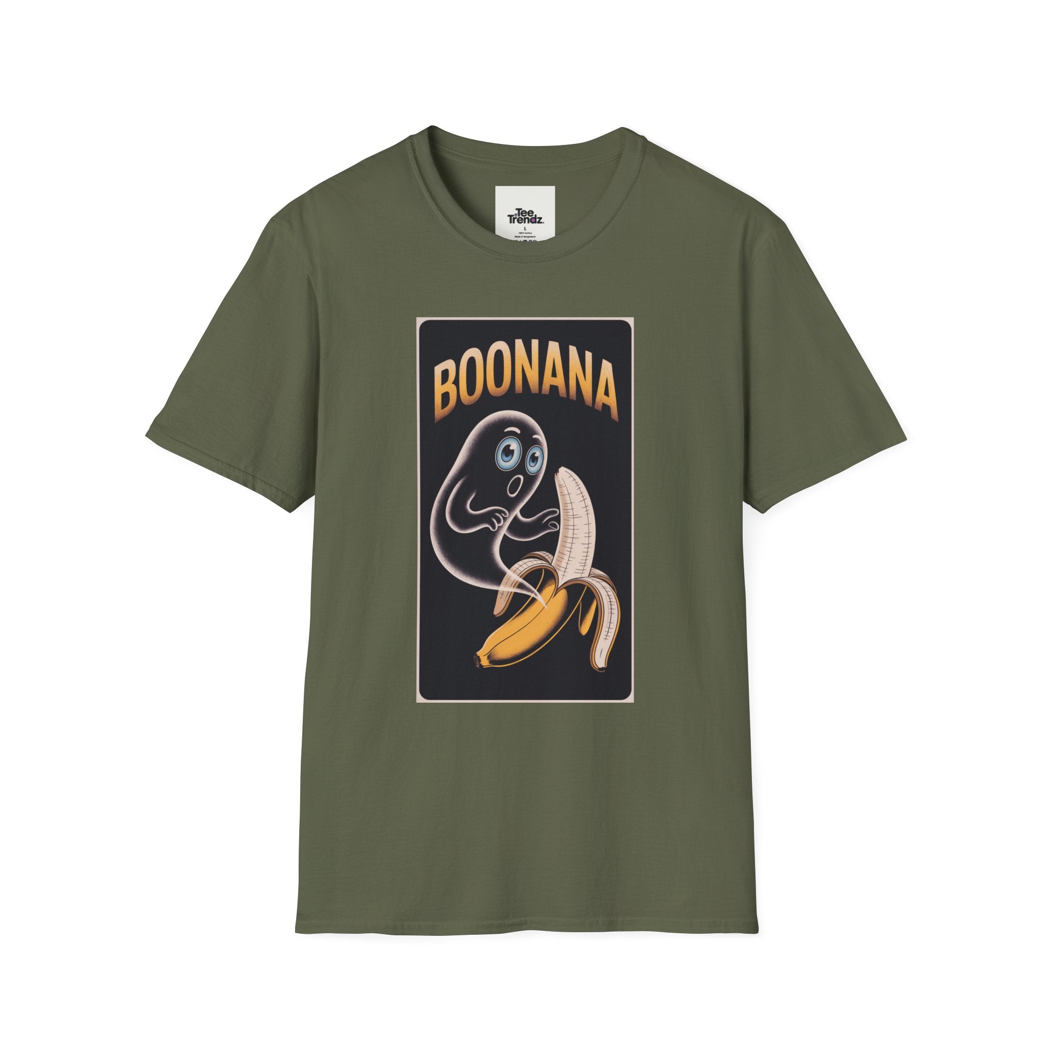 T-Shirt — "Boonana" Ghost with Banana Retro Graphic