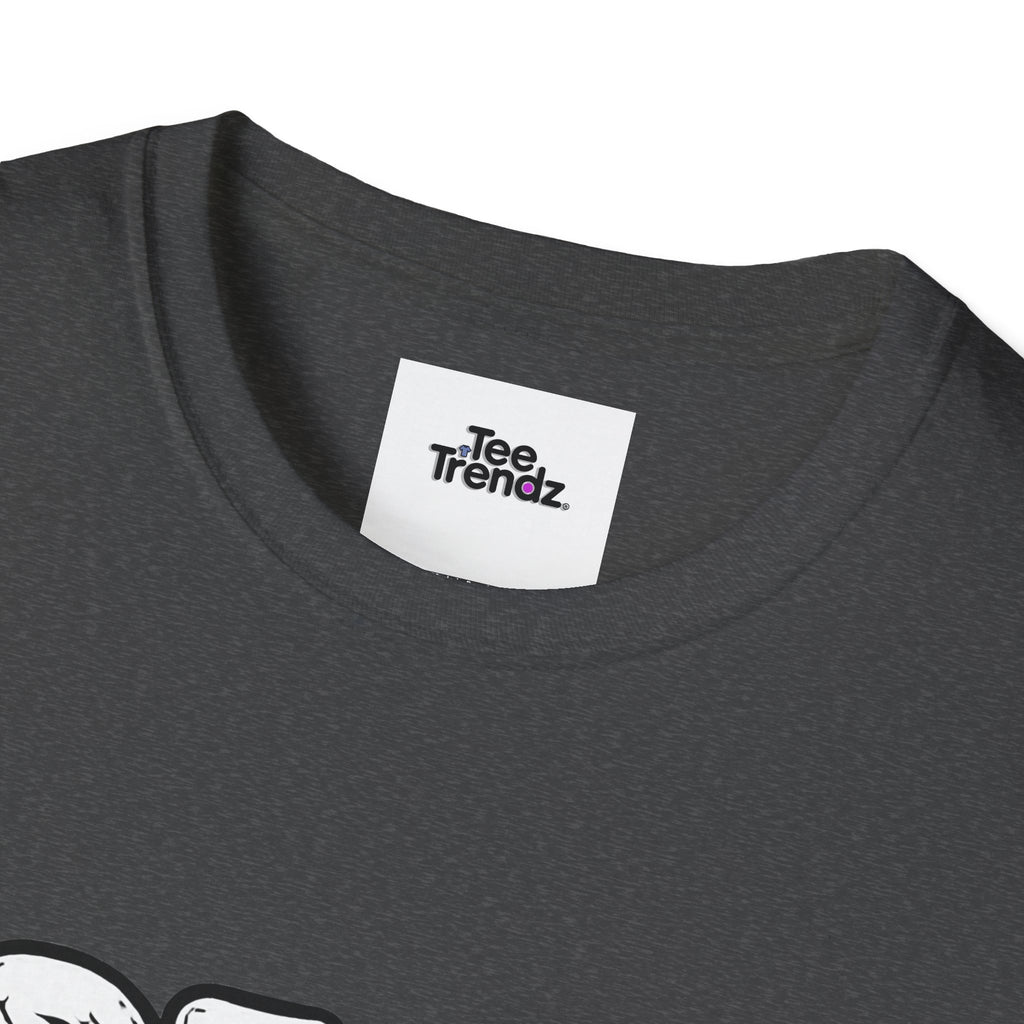 T-Shirt — "Dead But Fine" Gothic Bubble Letter Tee