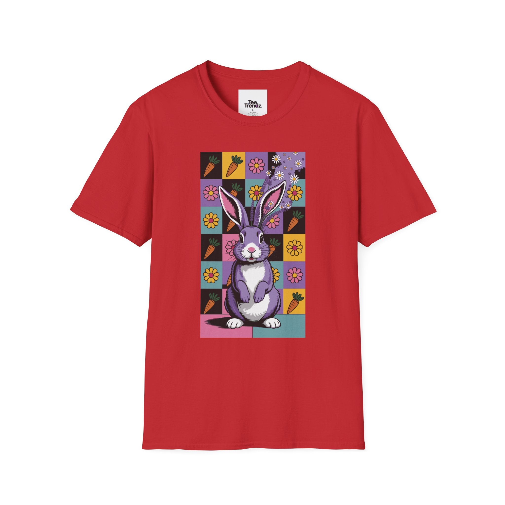 Easter Purple Bunny Art T-Shirt