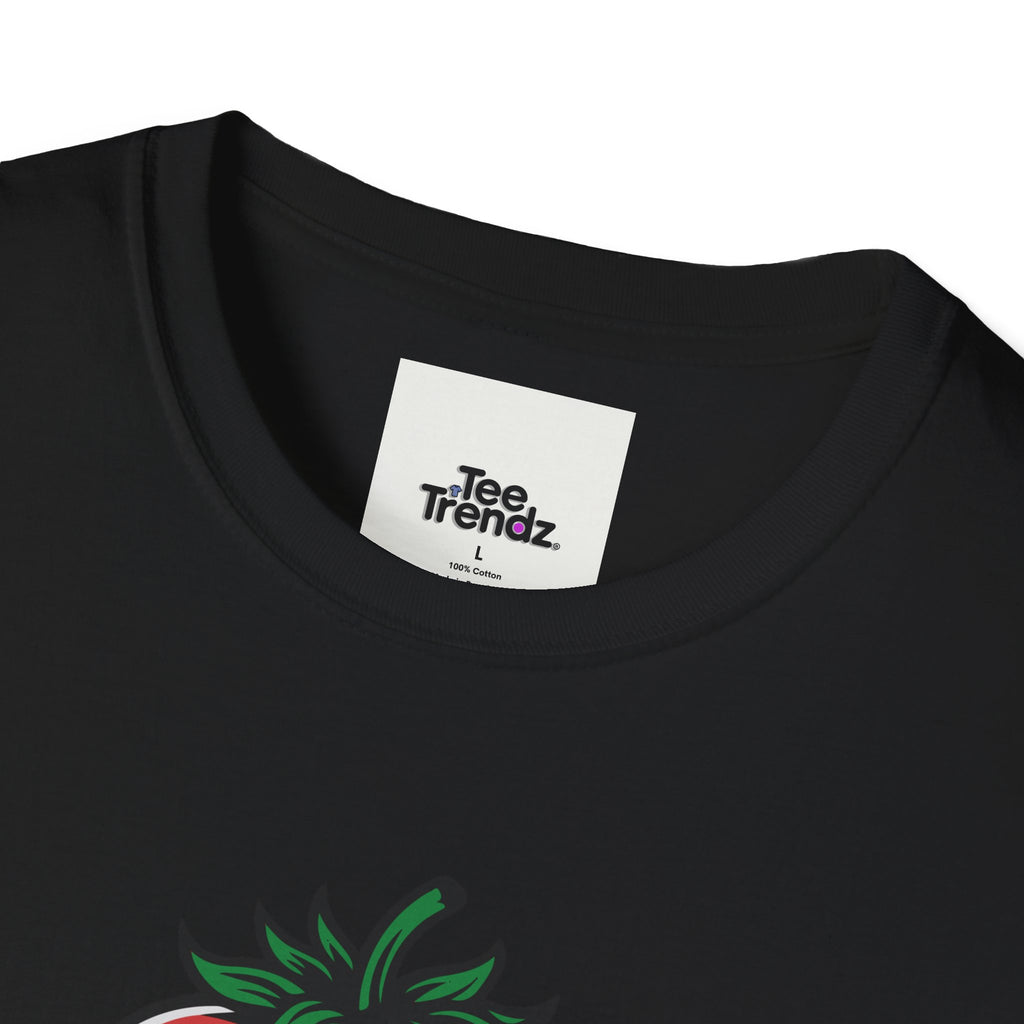 Stroberry Tee – Funny Cartoon Strawberry Graphic T-Shirt (“This Is A Stroberry”)