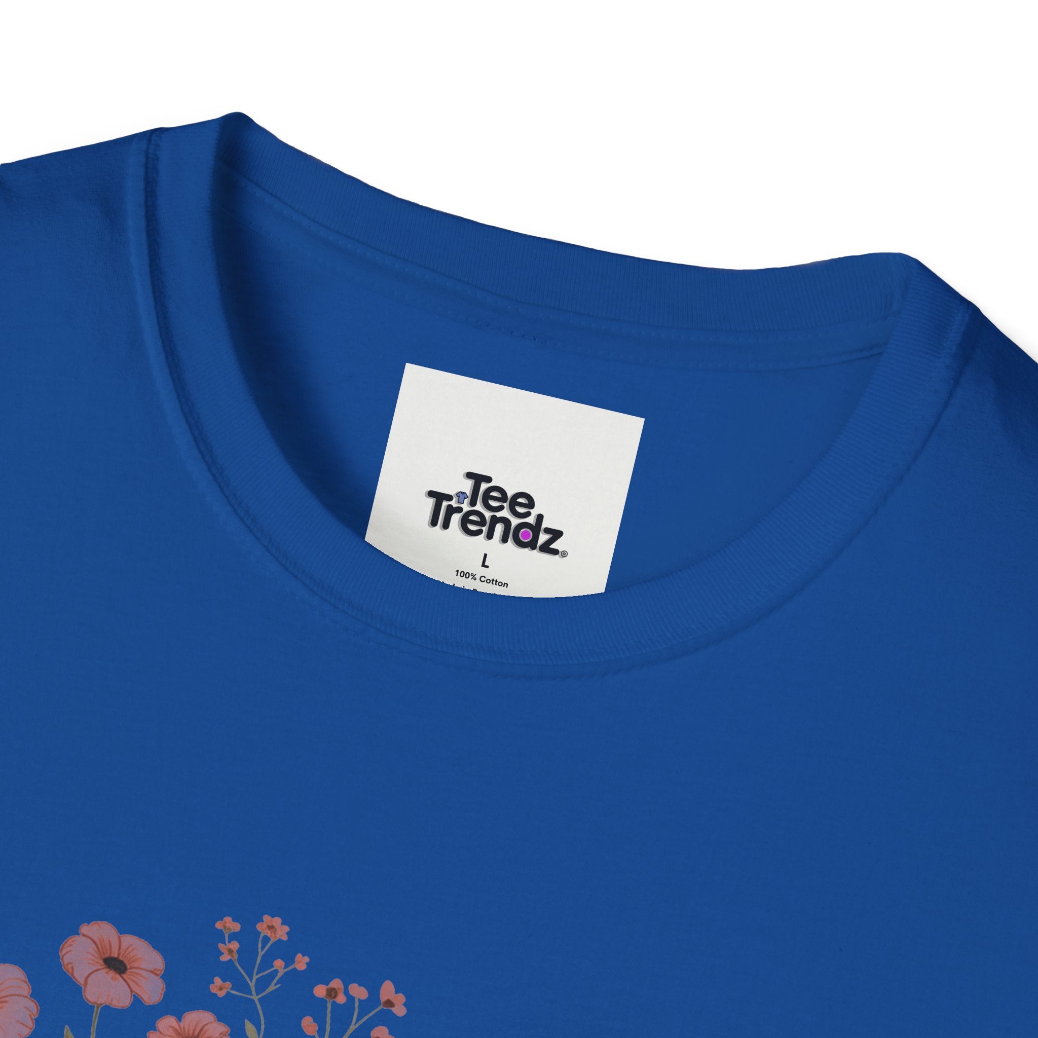 T-Shirt — "Rooted & Wild" Floral Woman Illustration | Boho Nature Tee for Women