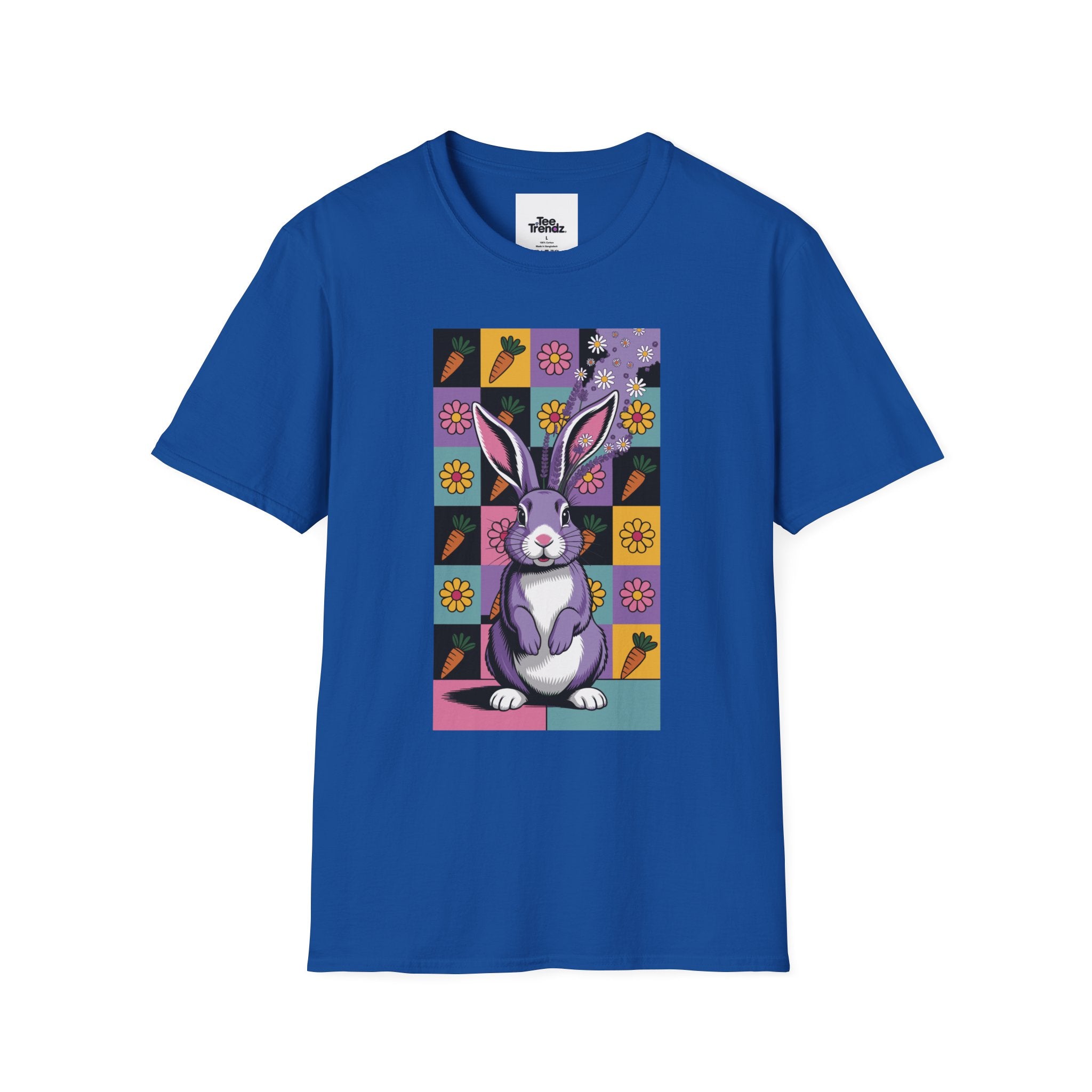 Easter Purple Bunny Art T-Shirt