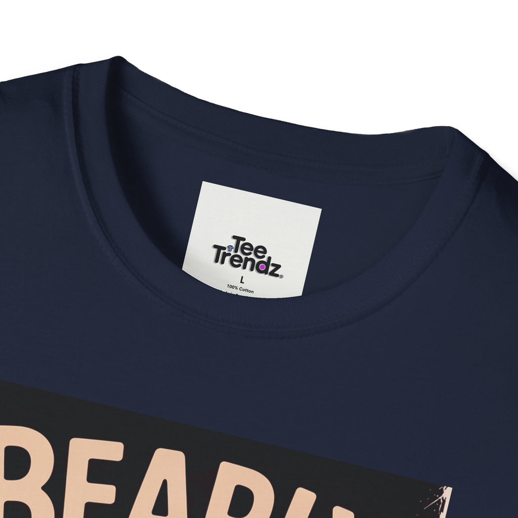 Bearly Awake T‑Shirt — Cute Coffee Bear Vintage Sunset Tee