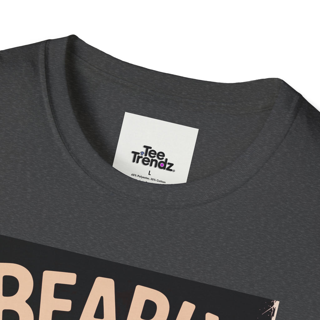 Bearly Awake T‑Shirt — Cute Coffee Bear Vintage Sunset Tee