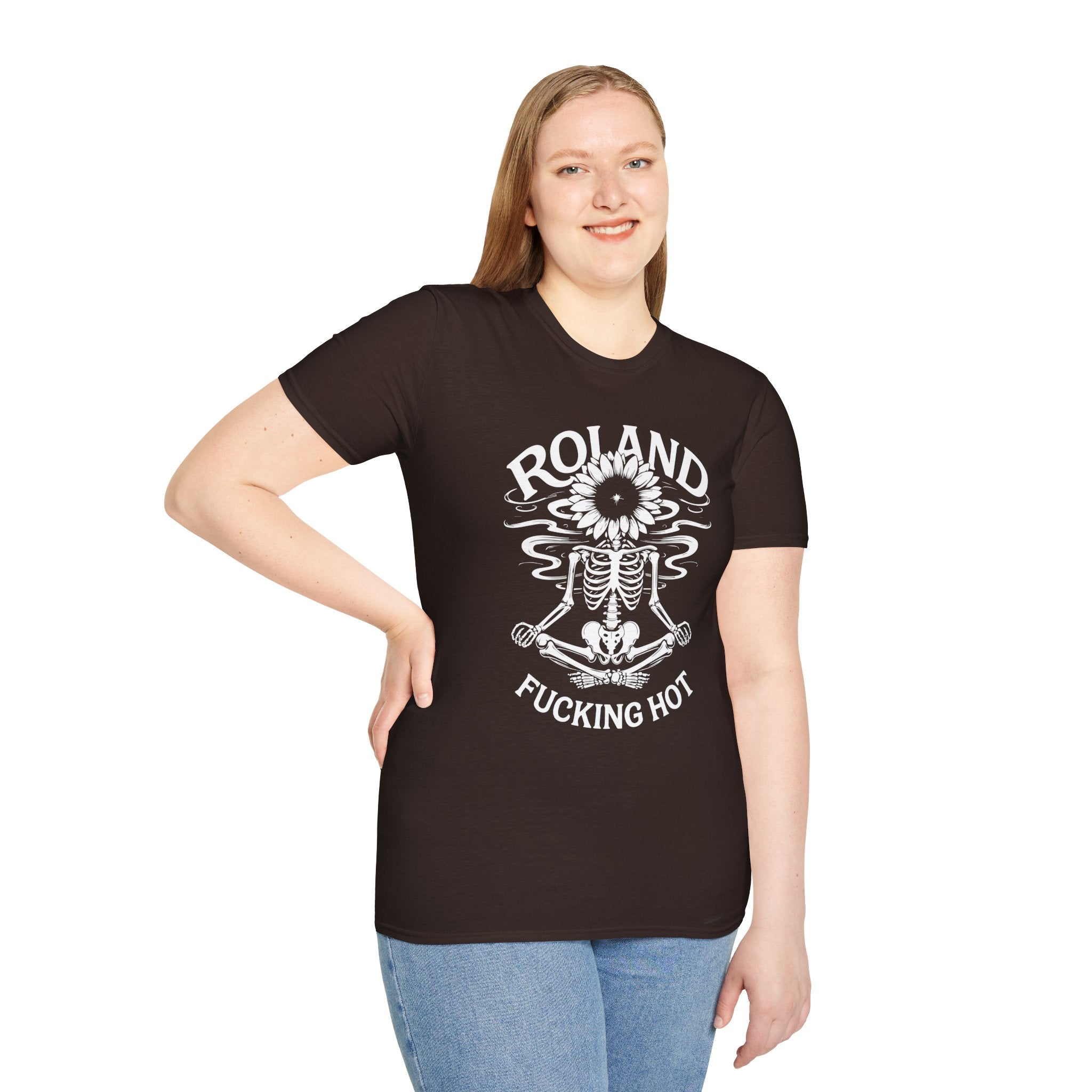 Roland “Fucking Hot” Graphic T-Shirt — Skeleton Sunband Tee