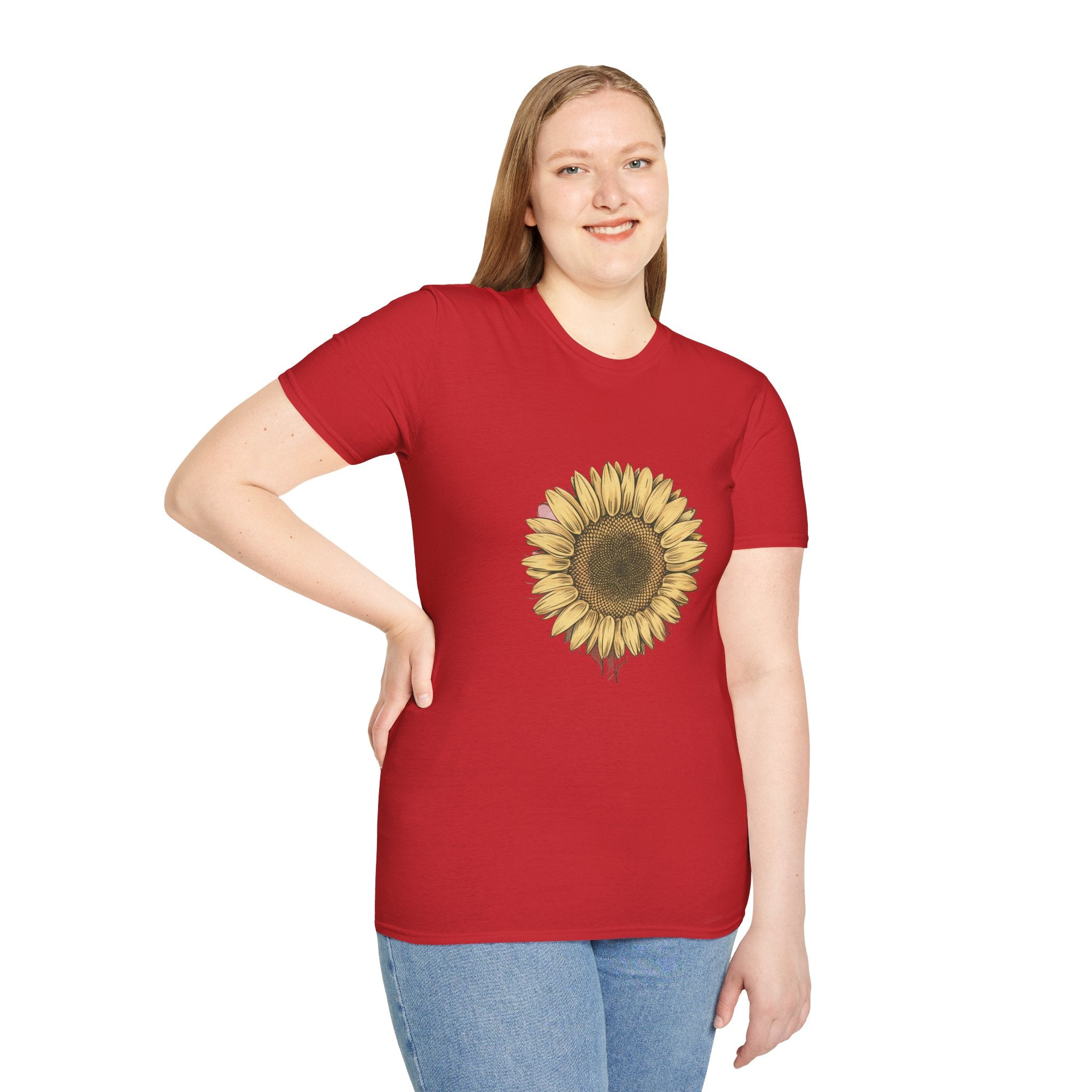 Sunflower Graphic T‑Shirt — Vintage Botanical Floral Tee
