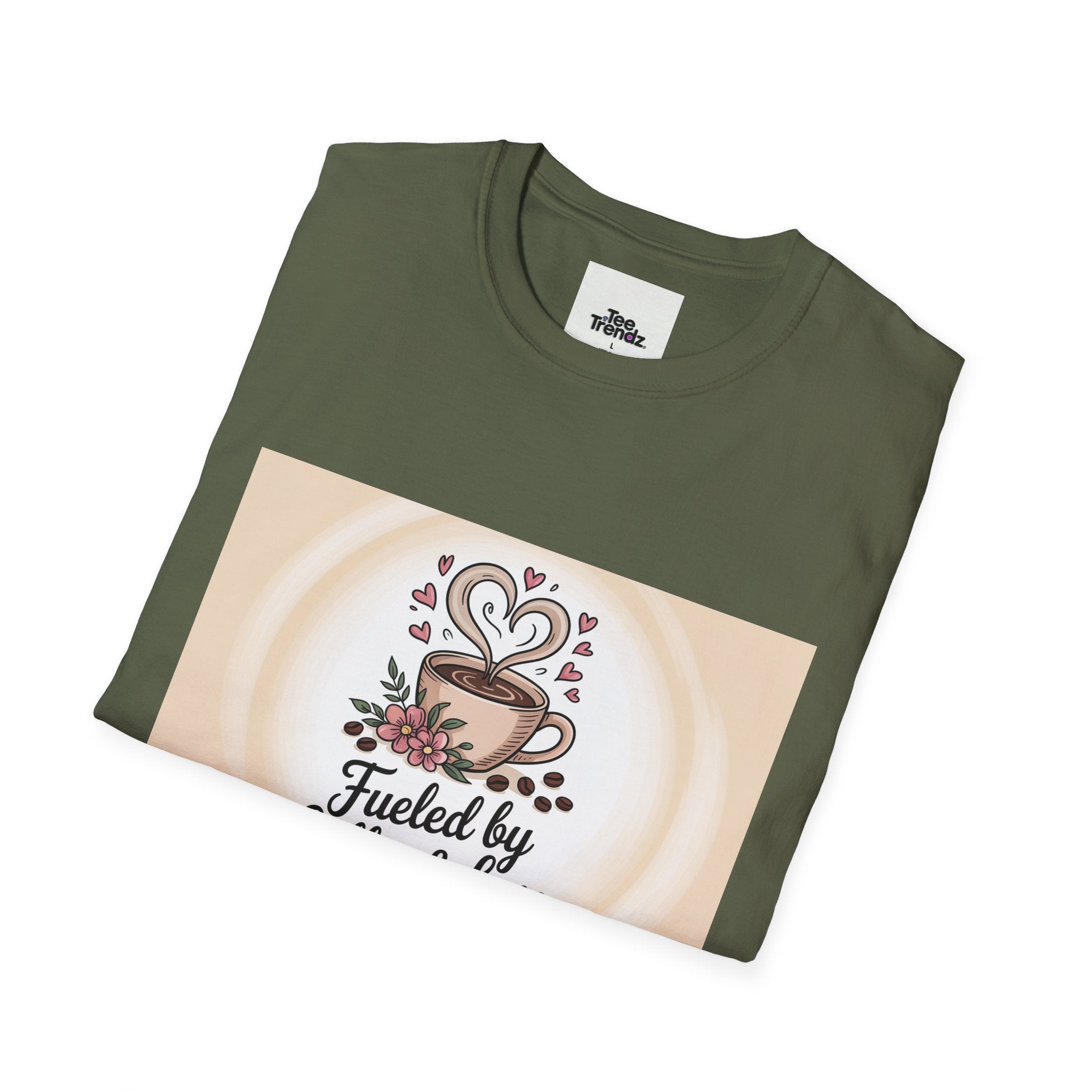 Coffee Lover T-Shirt — "Fueled by Coffee & Love" Graphic Tee