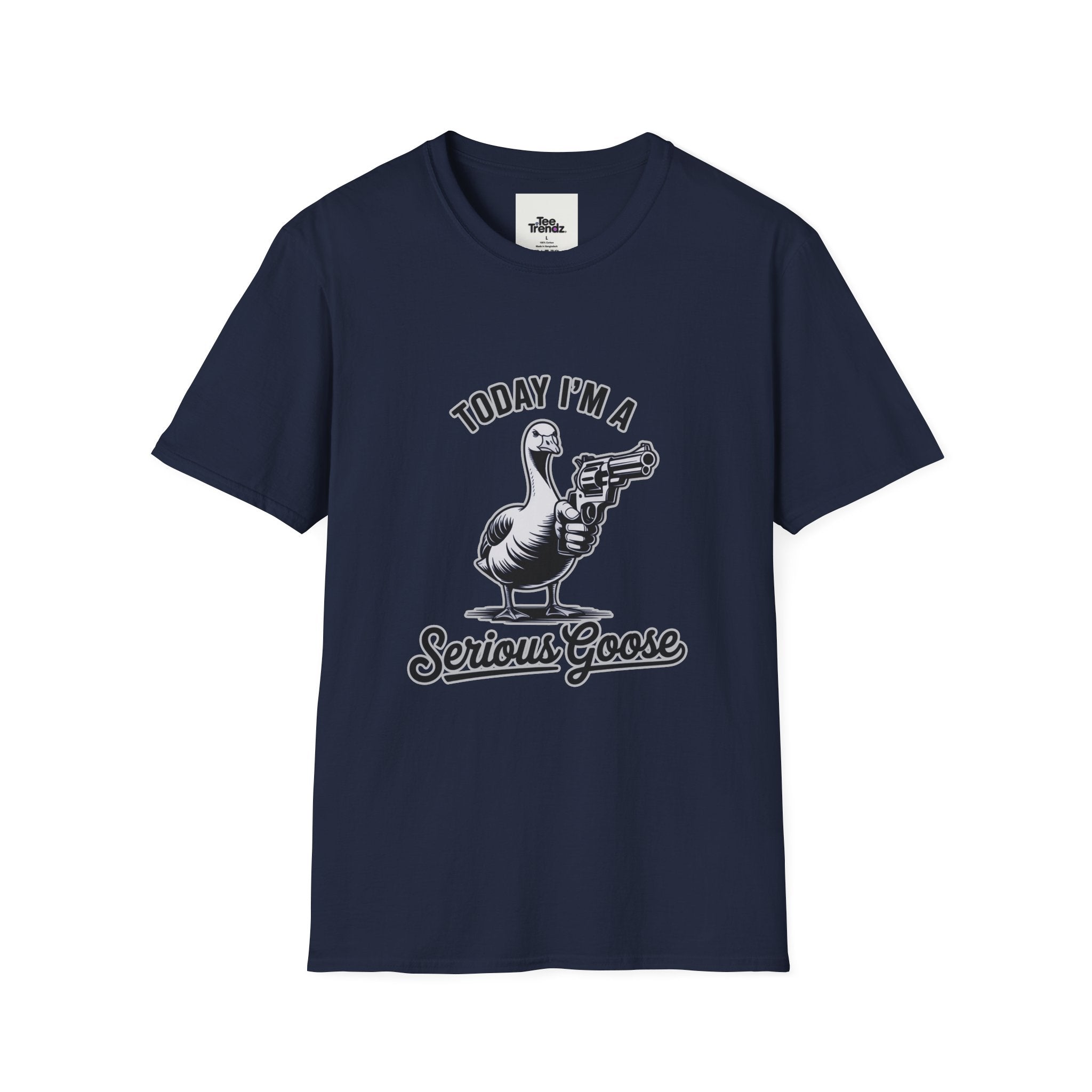 Serious Goose T-Shirt — "Today I'm a Serious Goose" Funny Graphic Tee