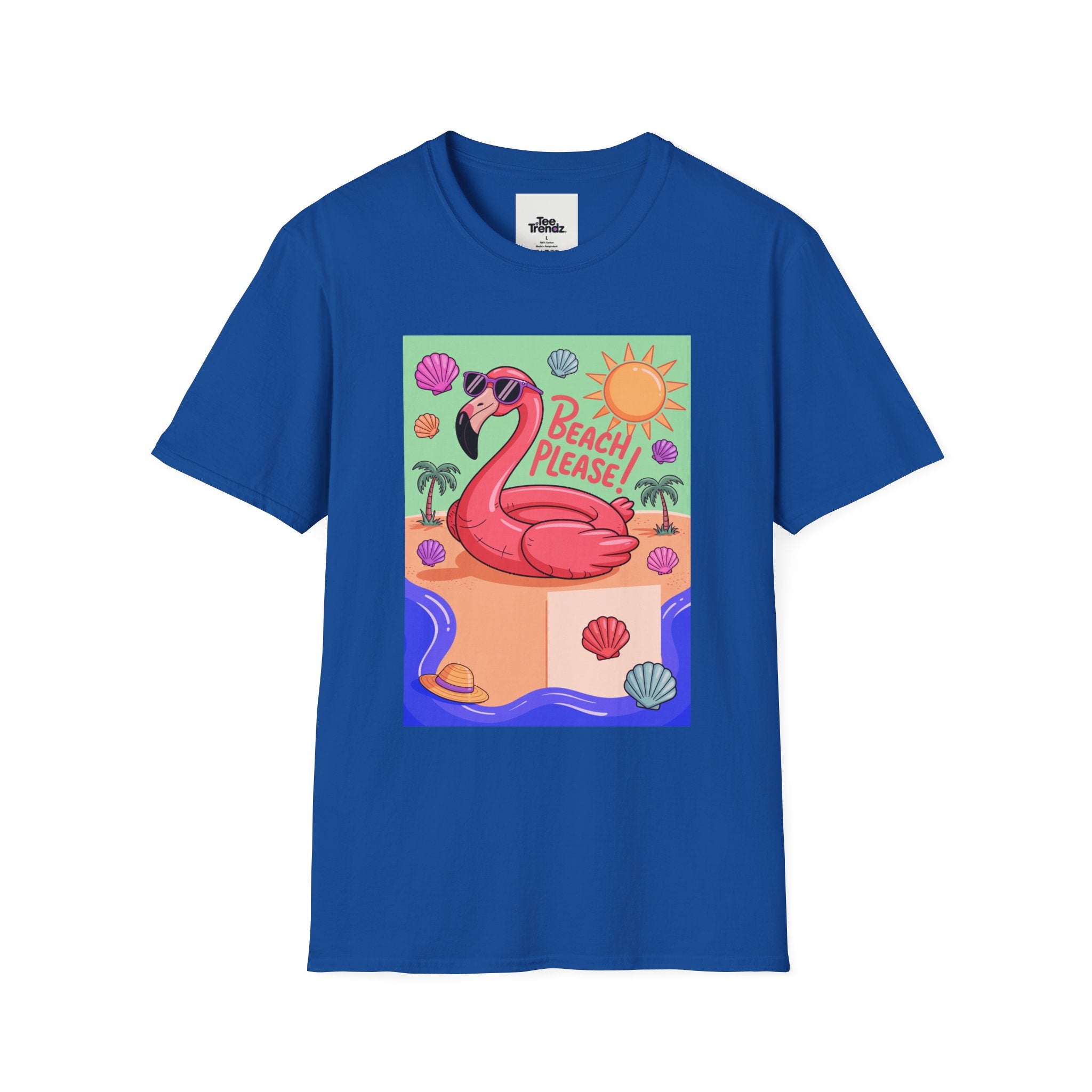 Beach Please Flamingo T-Shirt