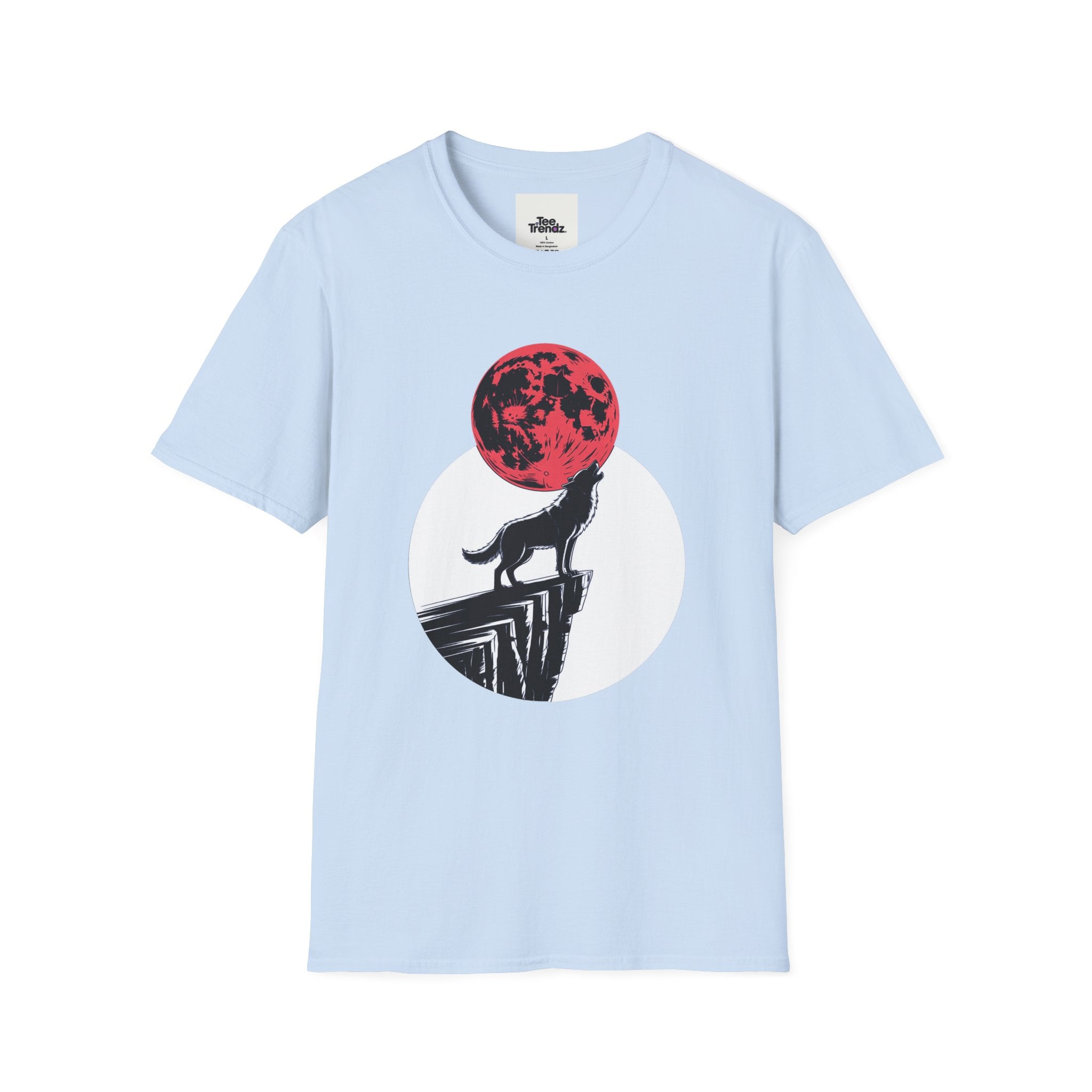 Wolf Howl T-Shirt — Red Moon Graphic Tee