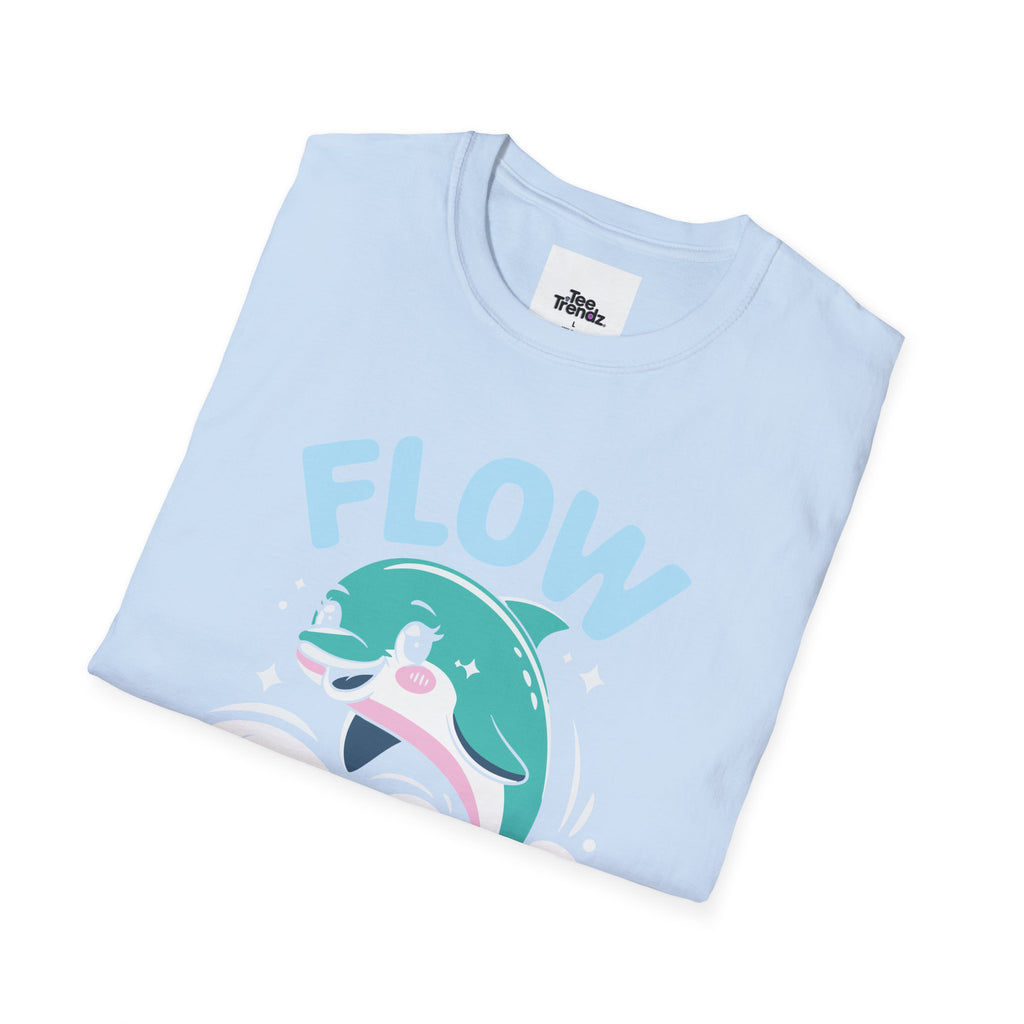 Flow Easy Dolphin T-Shirt — Cute Sea Life Graphic Tee
