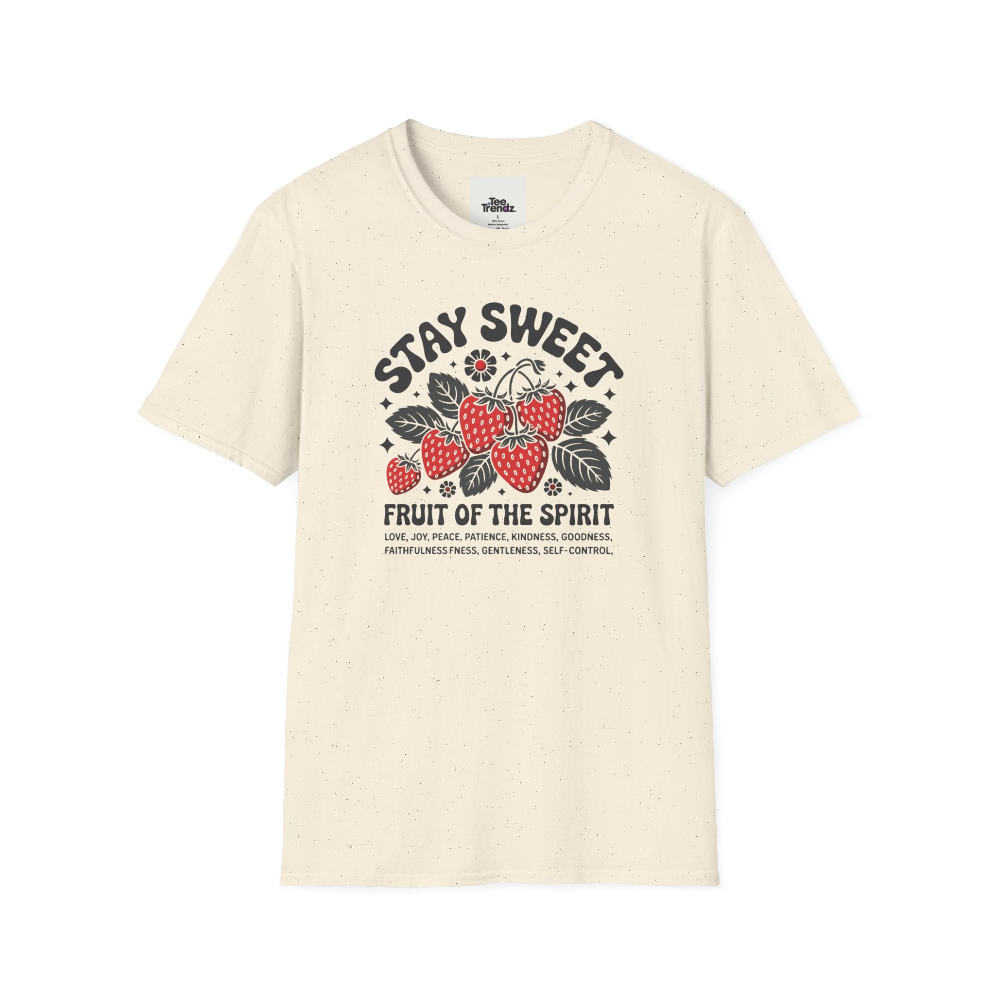 Stay Sweet Fruit of the Spirit T-Shirt — Strawberry Faith Graphic Tee