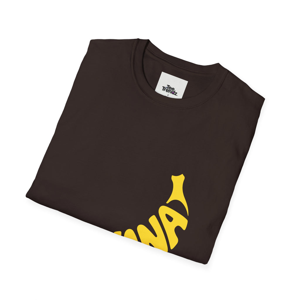 Banana Graphic T-Shirt – Retro Yellow Fruit Logo Tee