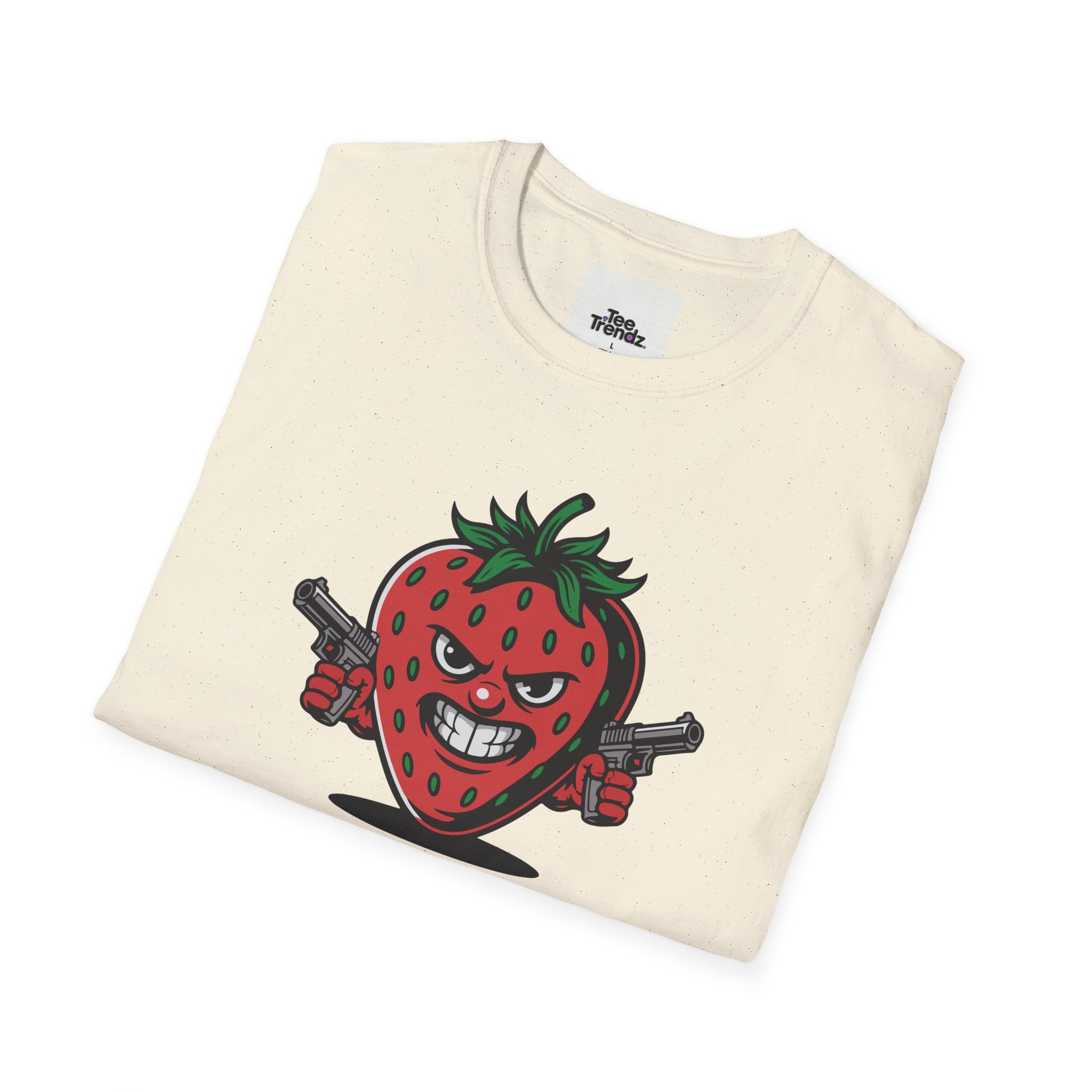 Stroberry Tee – Funny Cartoon Strawberry Graphic T-Shirt (“This Is A Stroberry”)