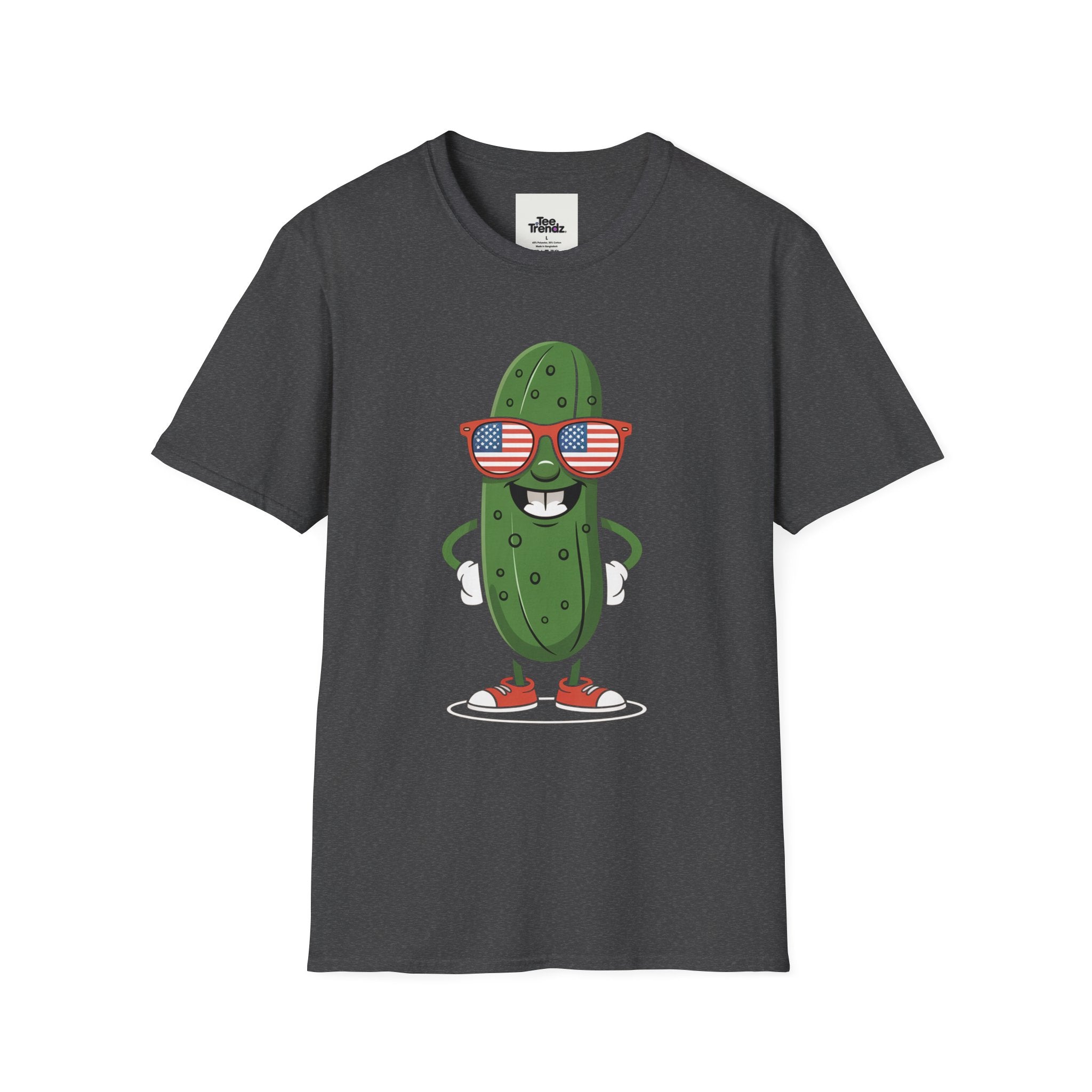 Patriotic Pickle T-Shirt — Cool Pickle with USA Sunglasses