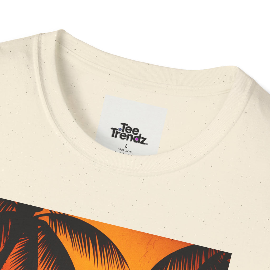 Summer Vibes Surf T-Shirt — Retro Sunset Palm Beach Tee