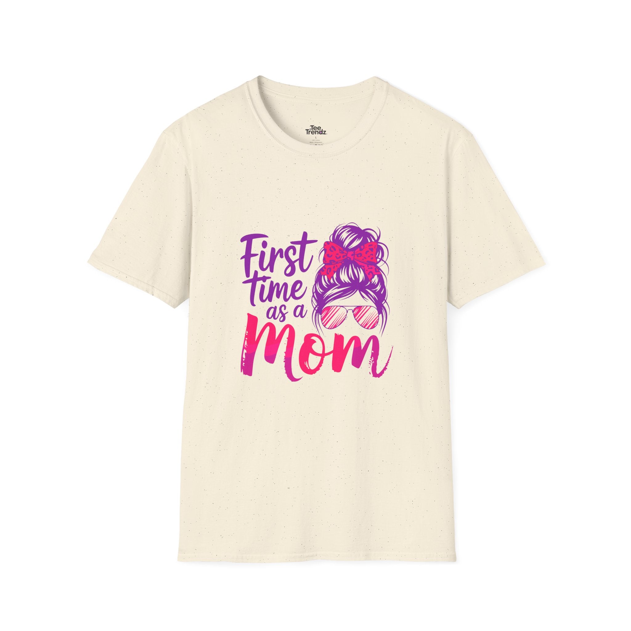 First Time as a Mom T-Shirt — New Mom Gift, Cute Mom Life Tee