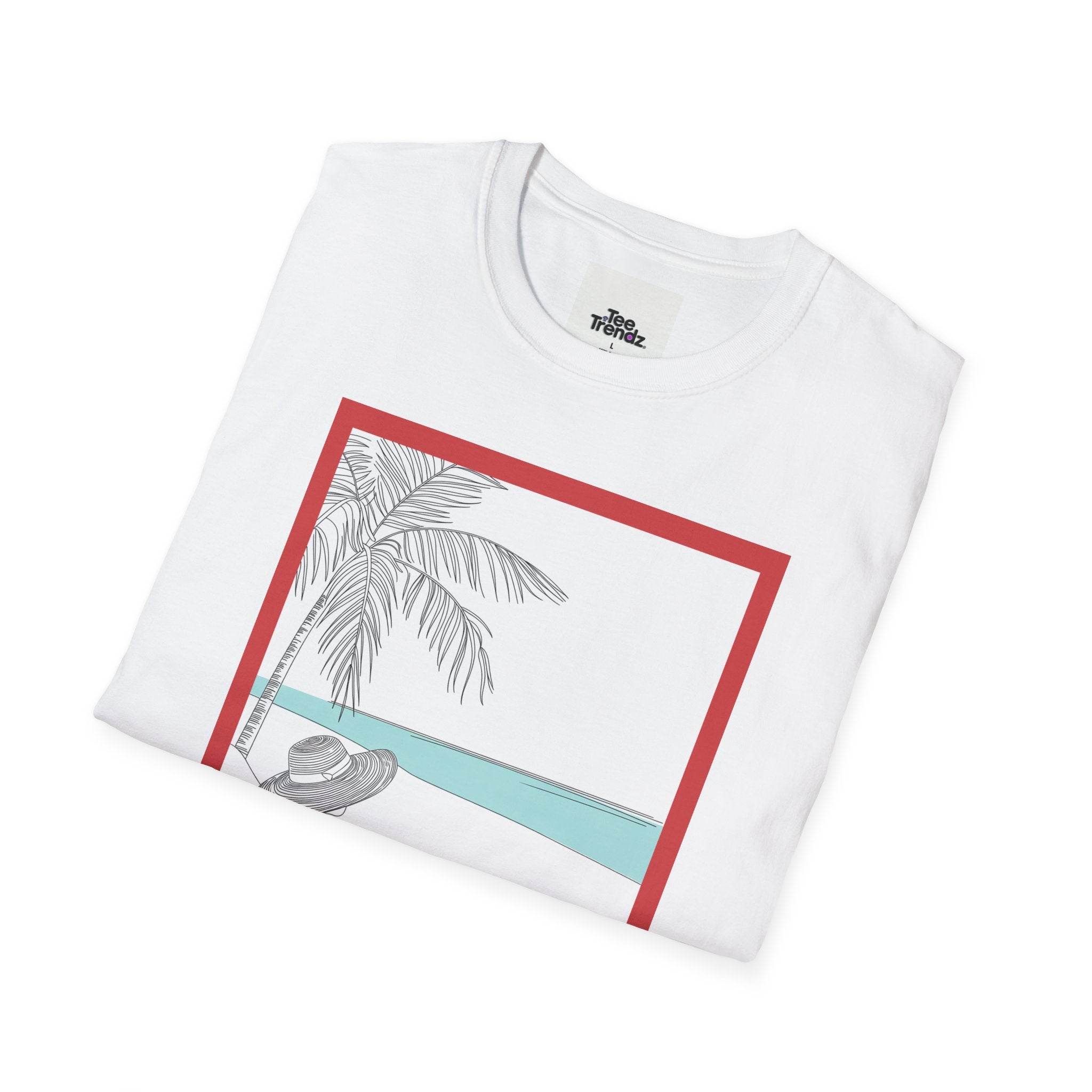 Summer Beach Graphic T-Shirt — 'SUMMER' Retro Palm & Relaxation Design