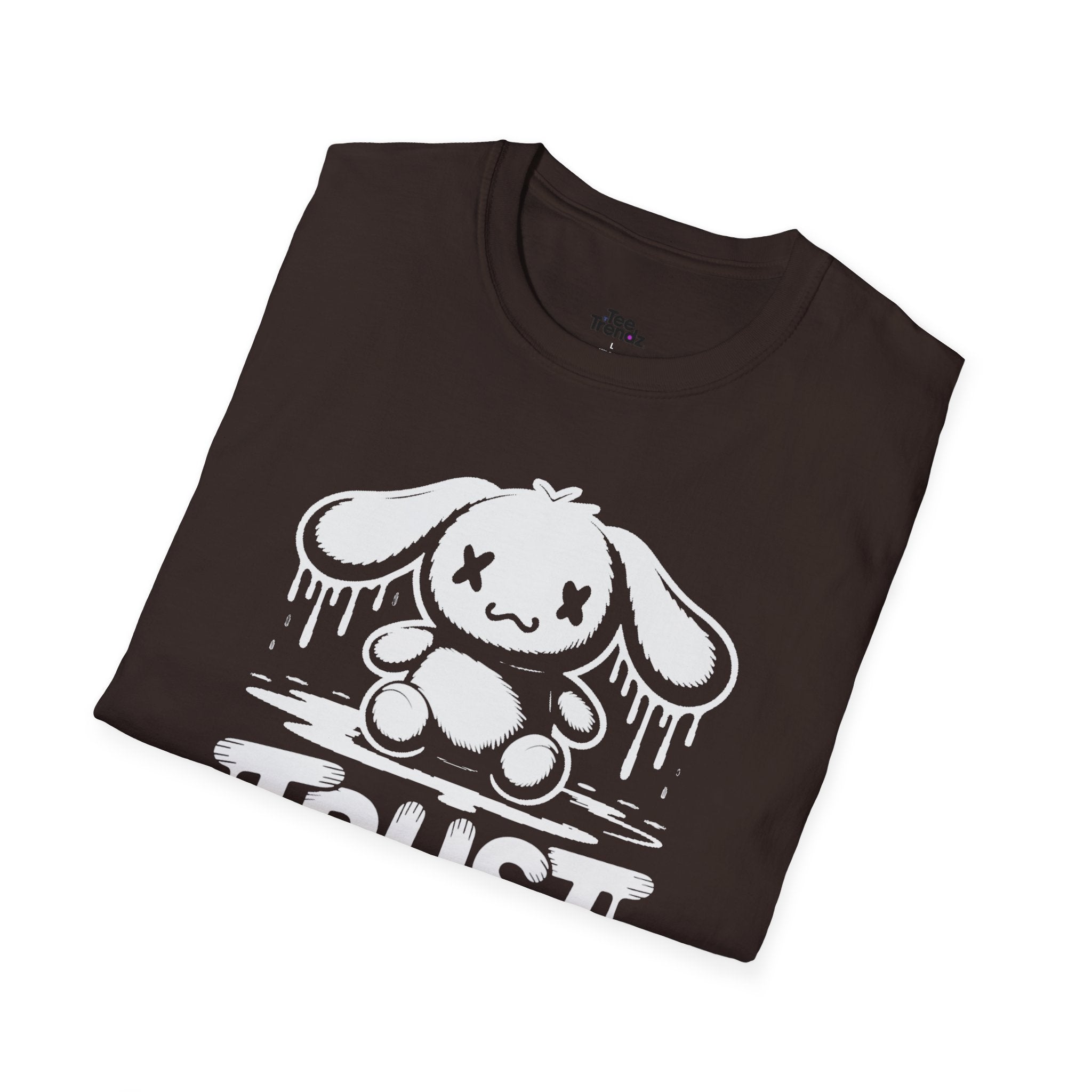 Trust Yourself Cute Bunny Graphic Tee — "Trust Yourself" Motivational T-Shirt