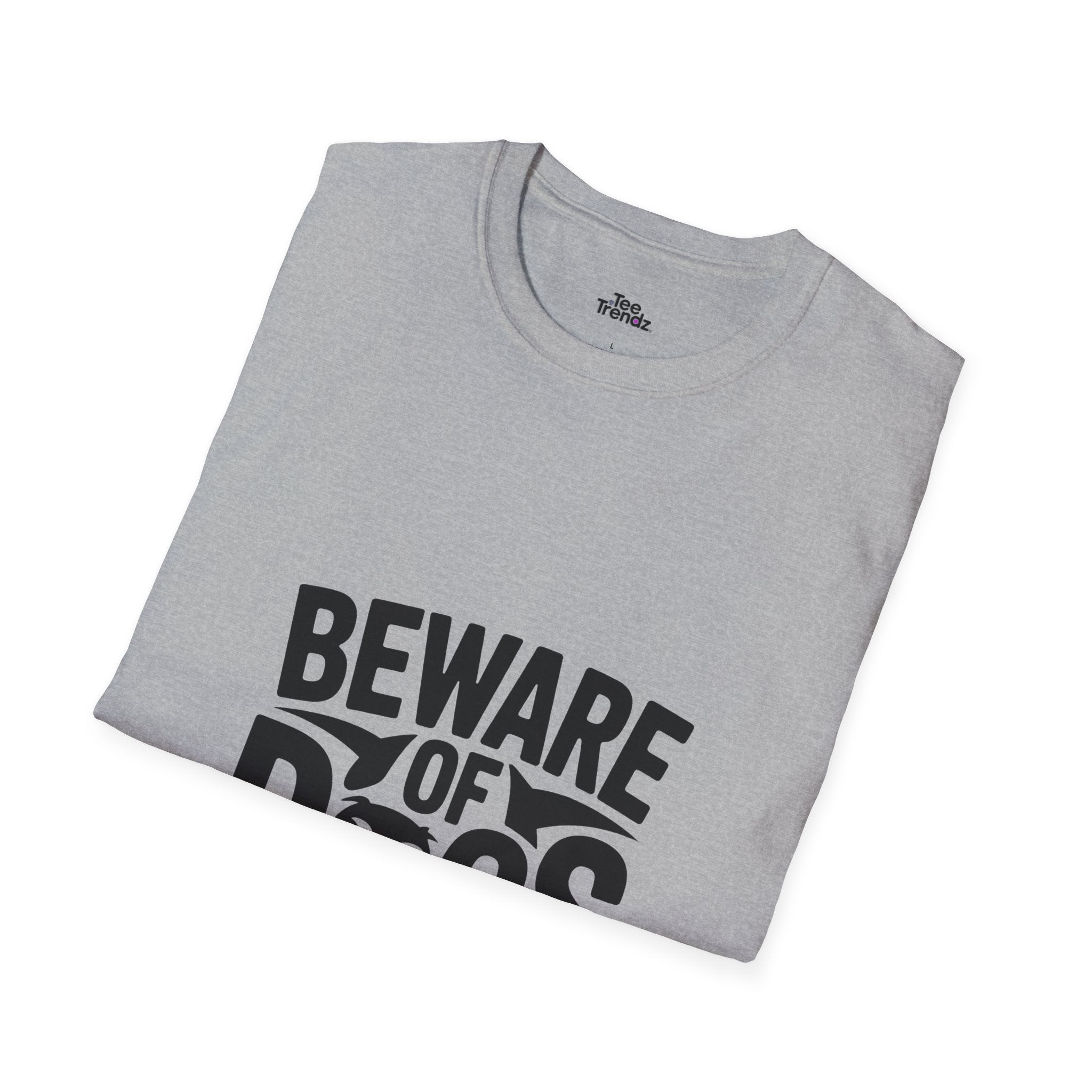 Beware of Dogs T-Shirt — Funny Bulldog Graphic Tee for Dog Lovers