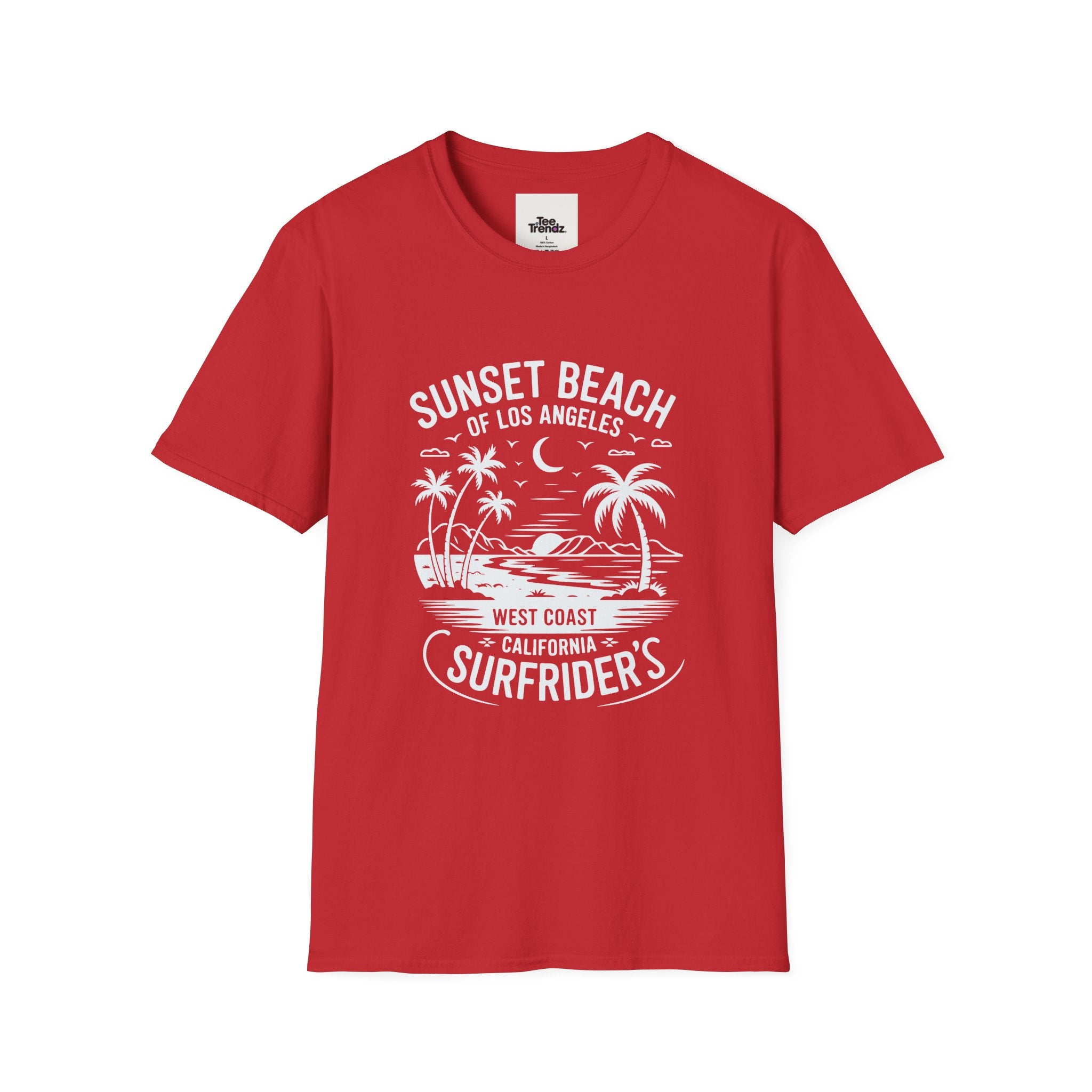 Sunset Beach Surfrider T-Shirt — West Coast California Surf Tee