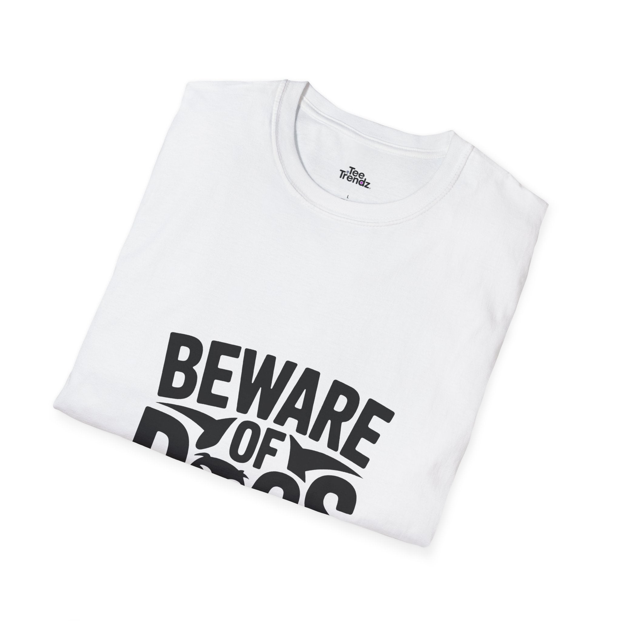 Beware of Dogs T-Shirt — Funny Bulldog Graphic Tee for Dog Lovers