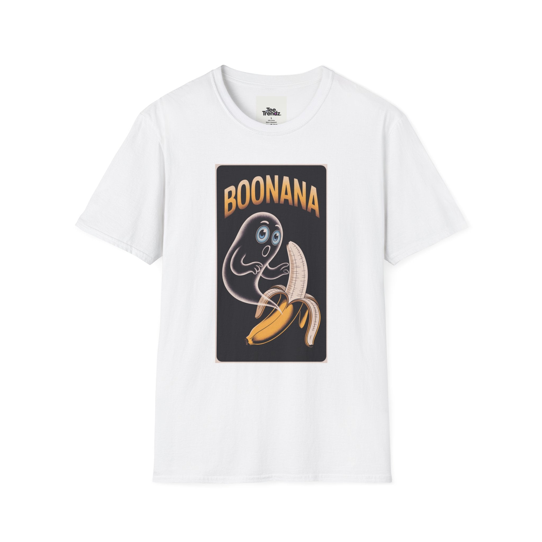 T-Shirt — "Boonana" Ghost with Banana Retro Graphic