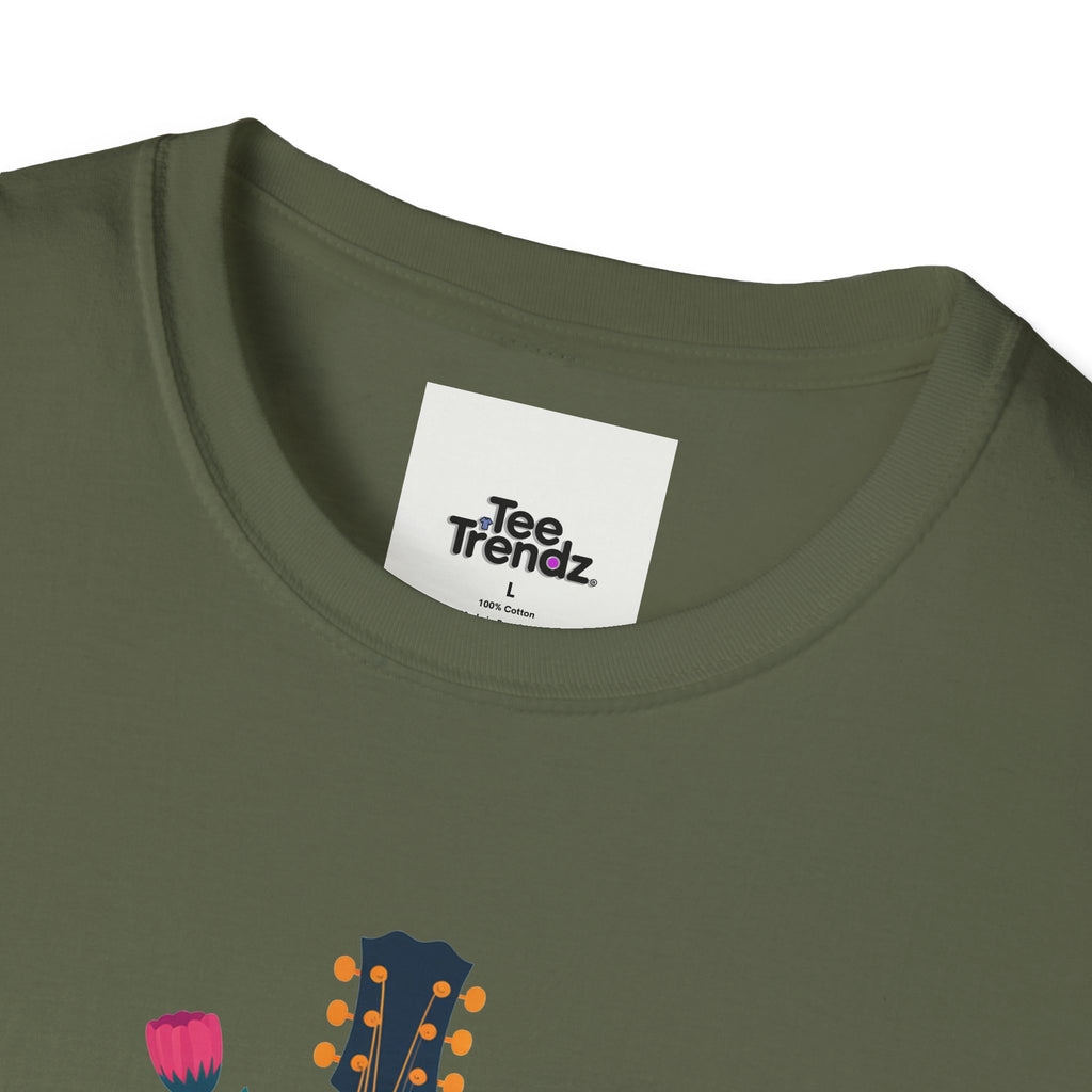 Nashville Vibes Guitar T-Shirt – Floral Music Festival Tee