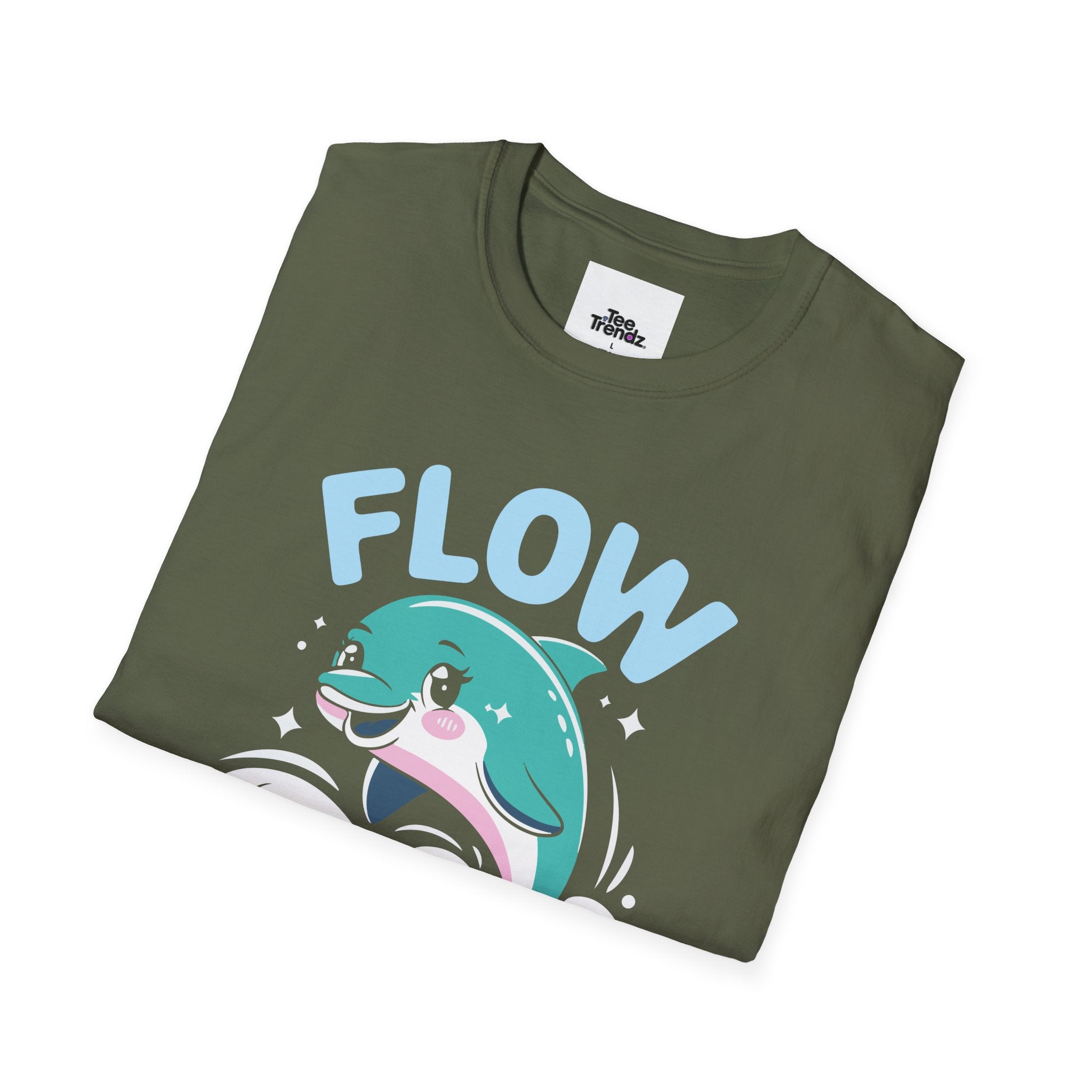 Flow Easy Dolphin T-Shirt — Cute Sea Life Graphic Tee